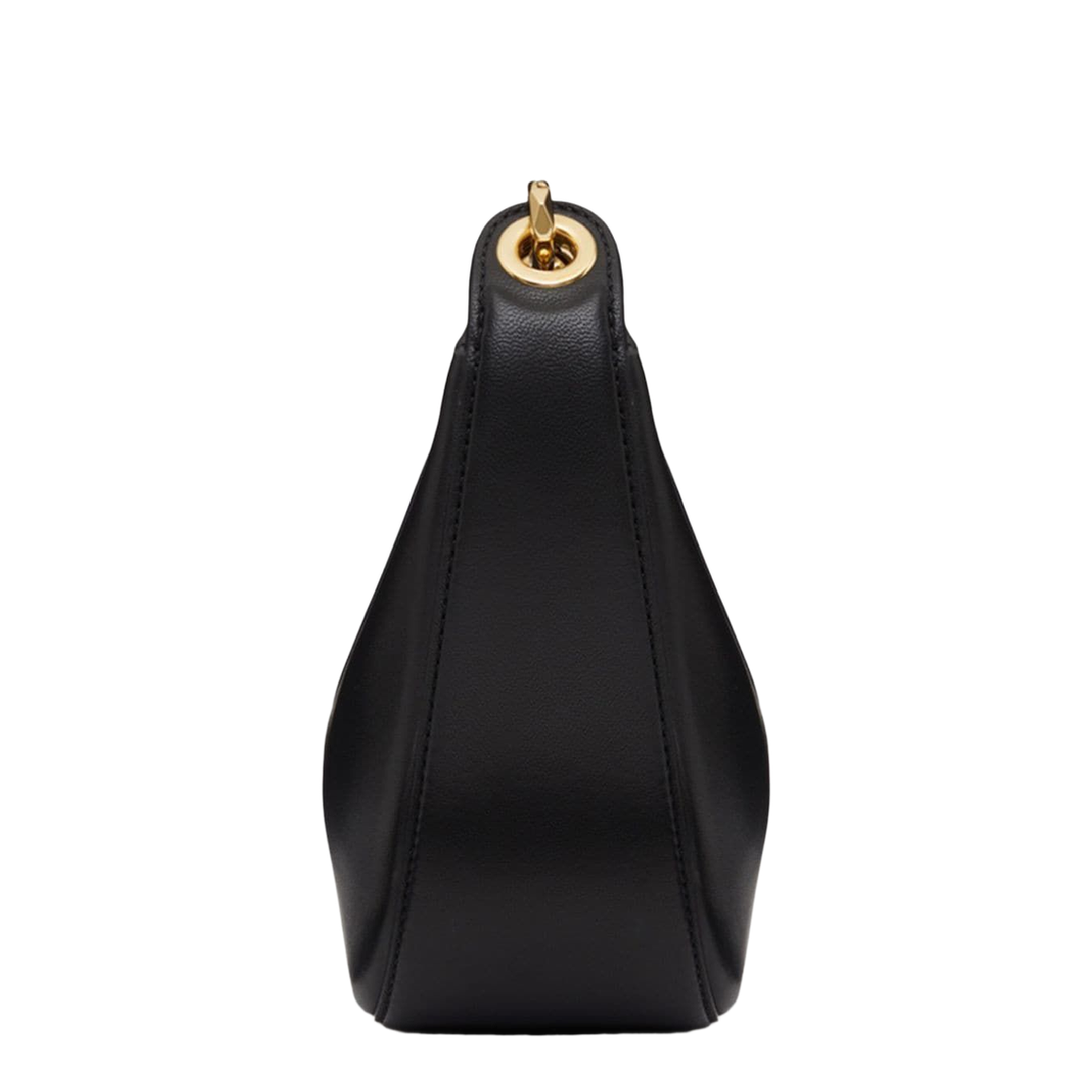 Garavani Black Leather Small Hobo Vlogo Moon Handbag - Image 5