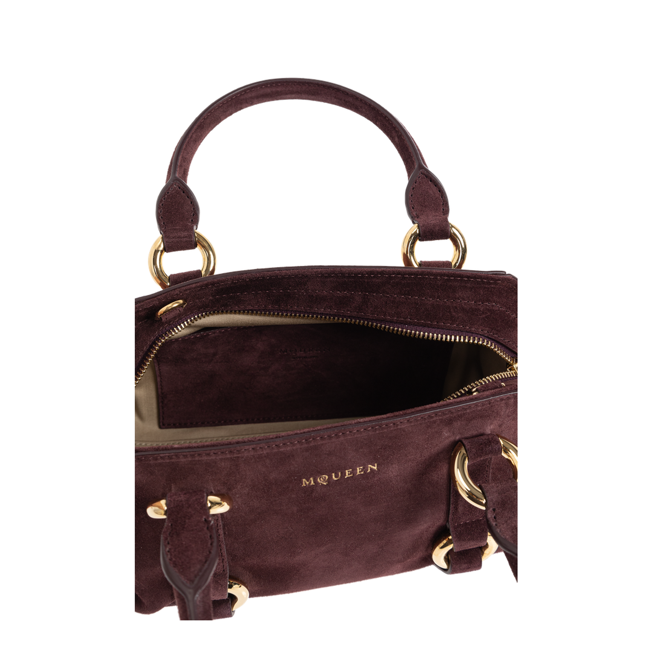 Farringdon Small Calf Leather Handbag - Oxblood - Image 5