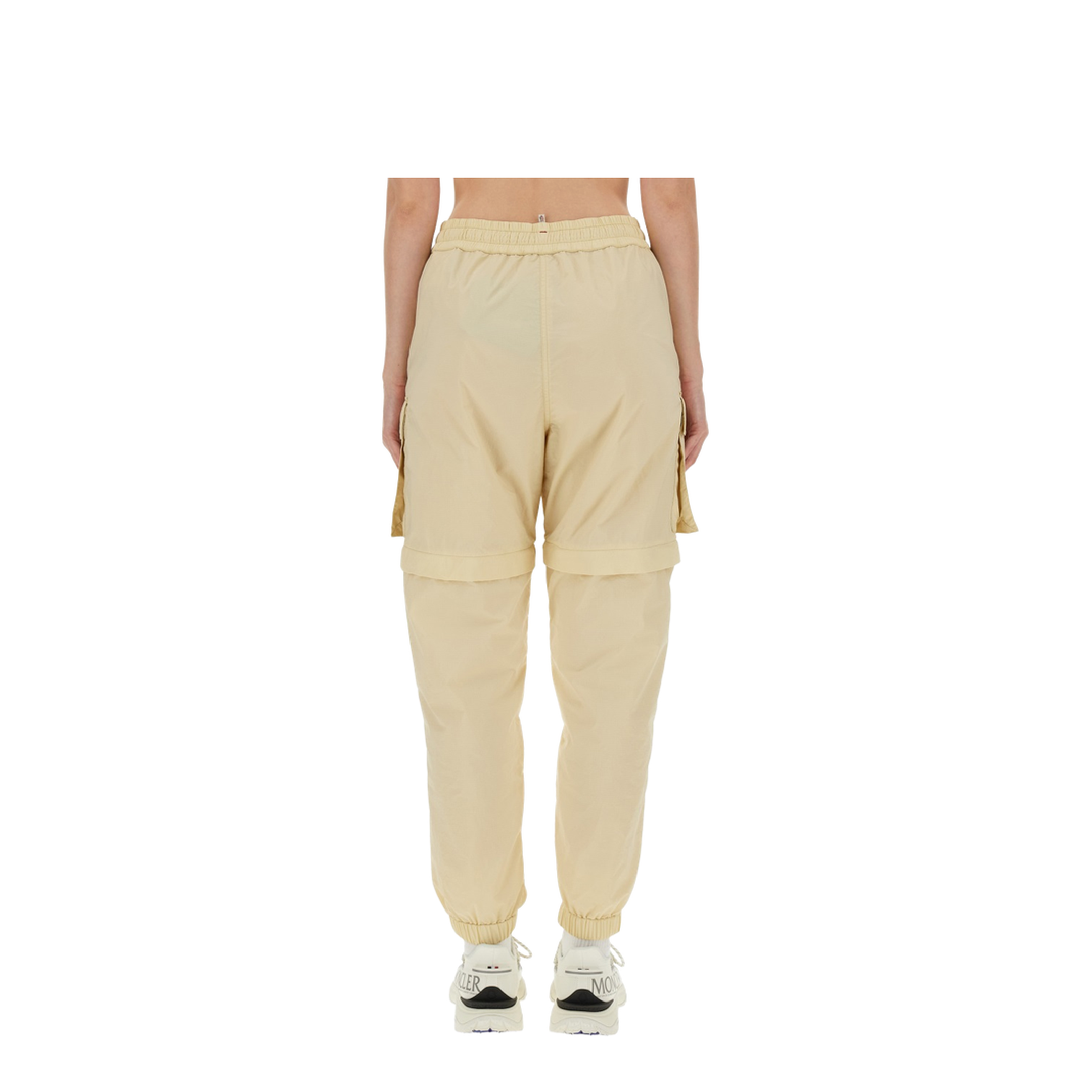 Cream Polyamide Sporty Pants - Image 3