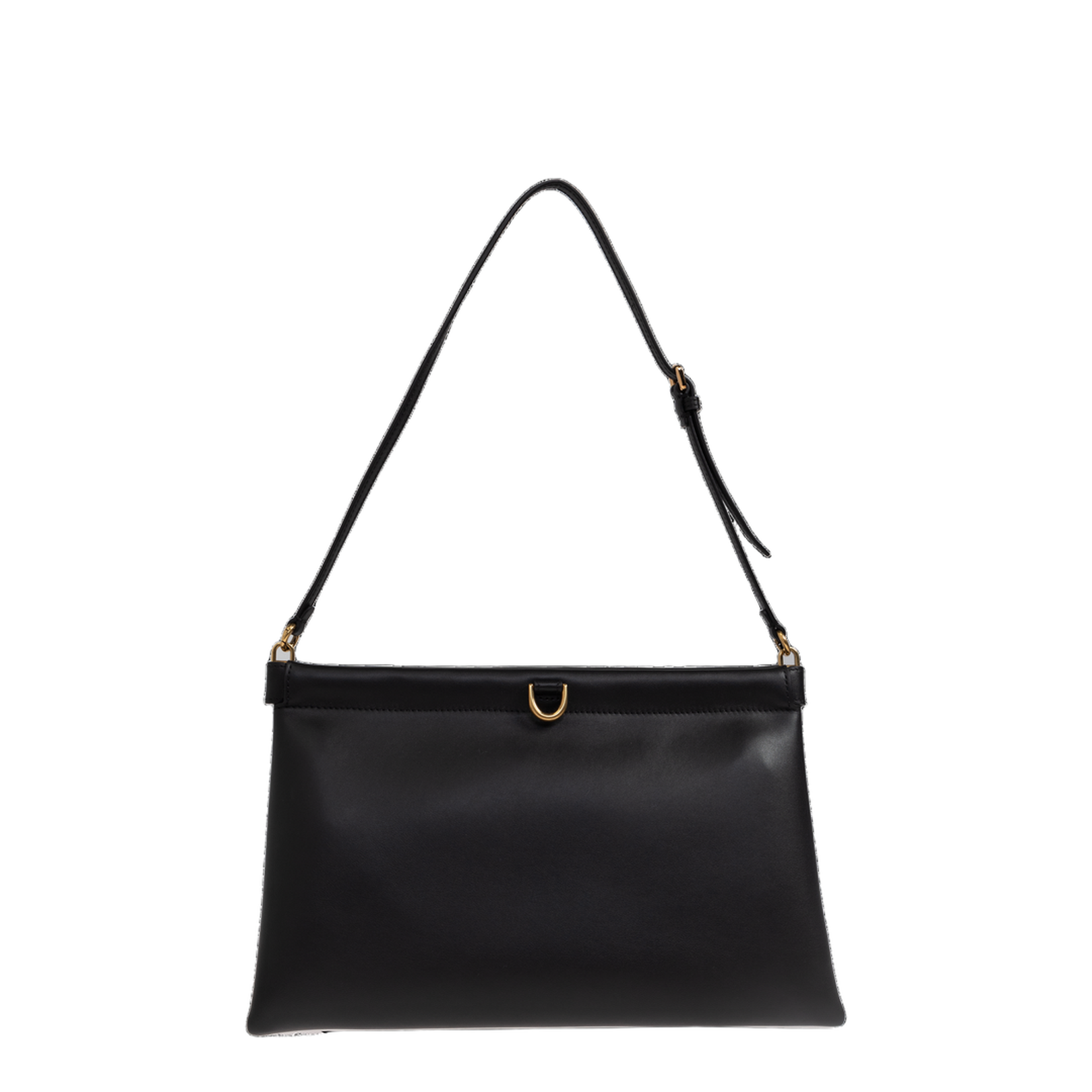 Medium Leather Clutch Talk Black - Image 3