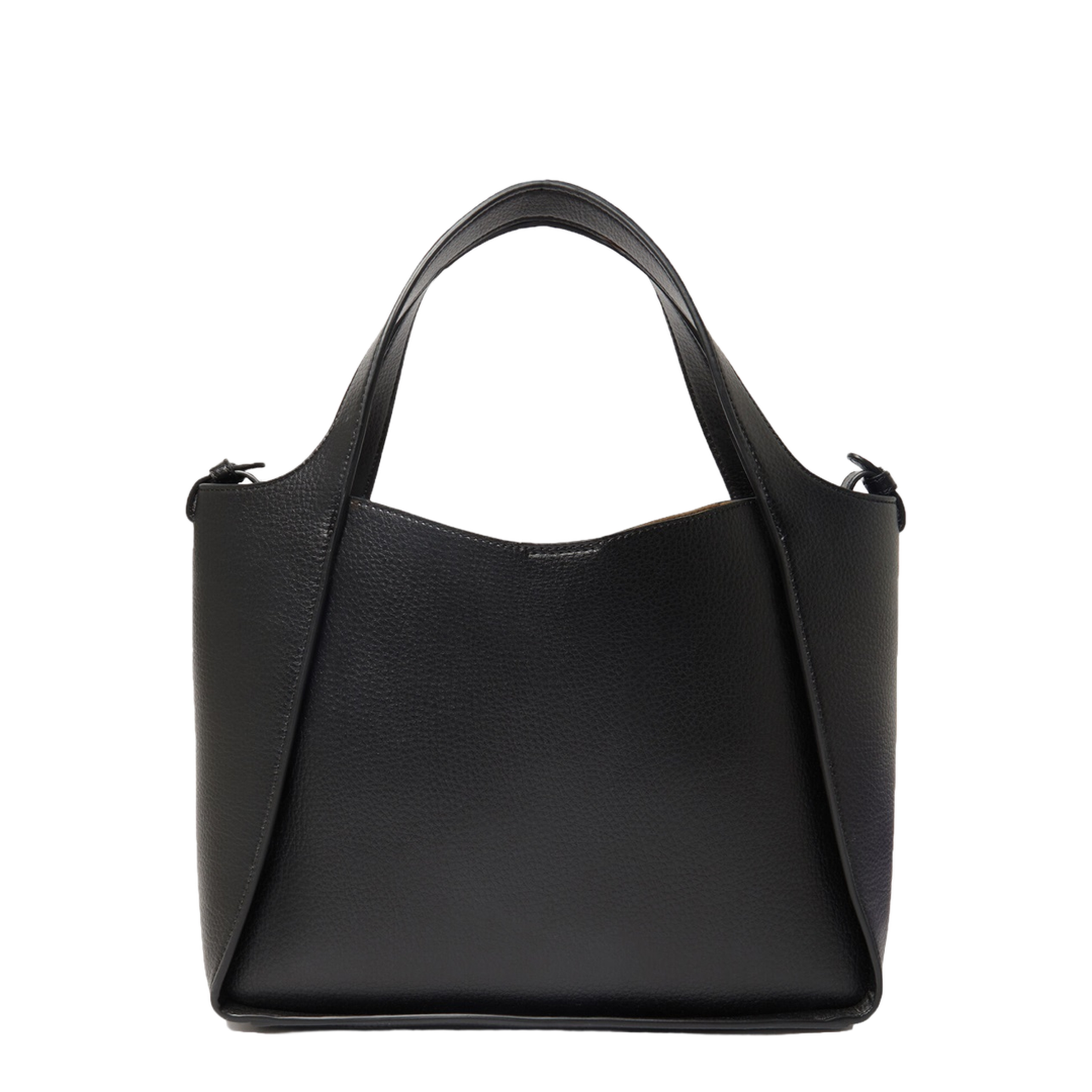 Logo Large Studded Tote Bag - Black - Image 2
