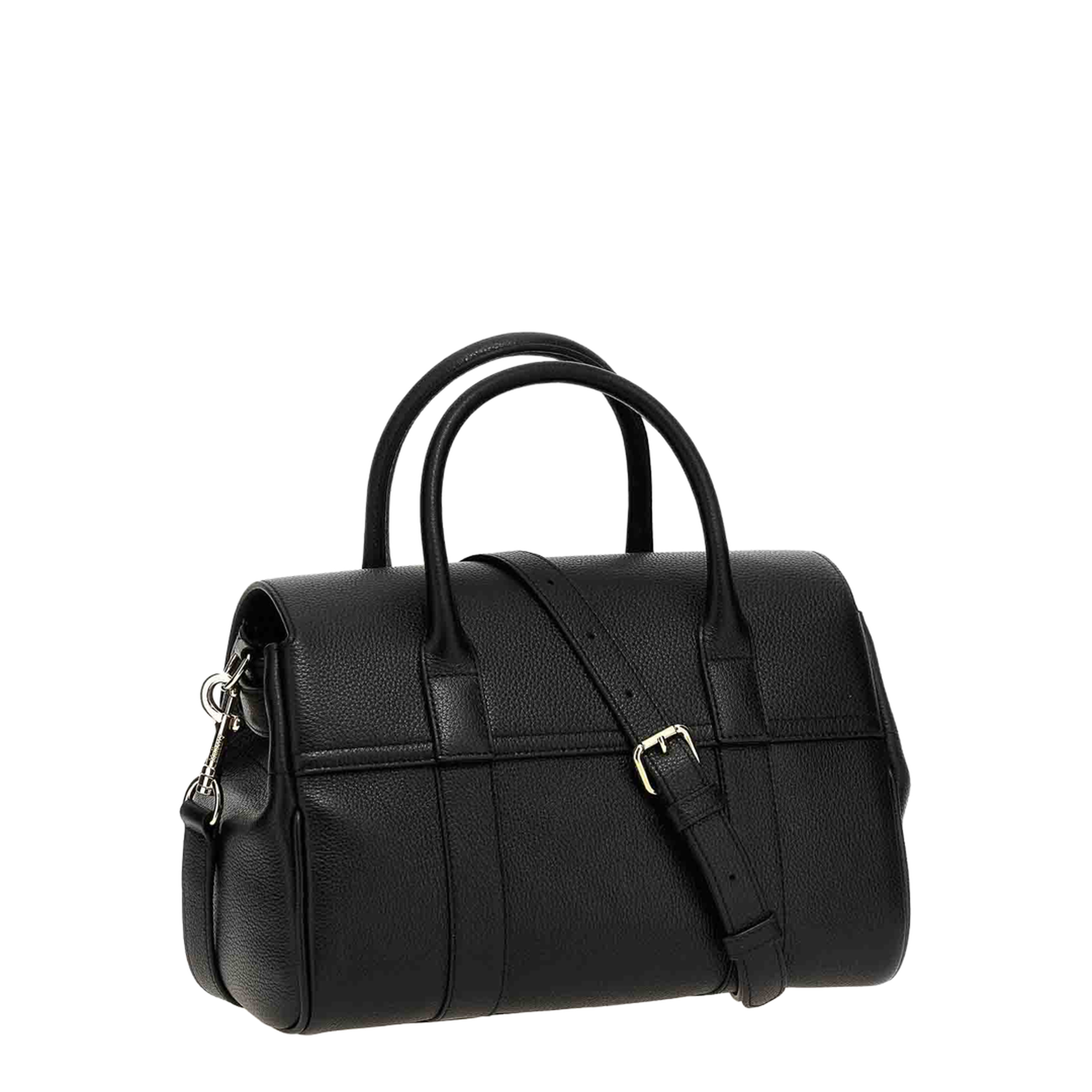 Bayswater Small Classic Grain Satchel - Black - Image 2