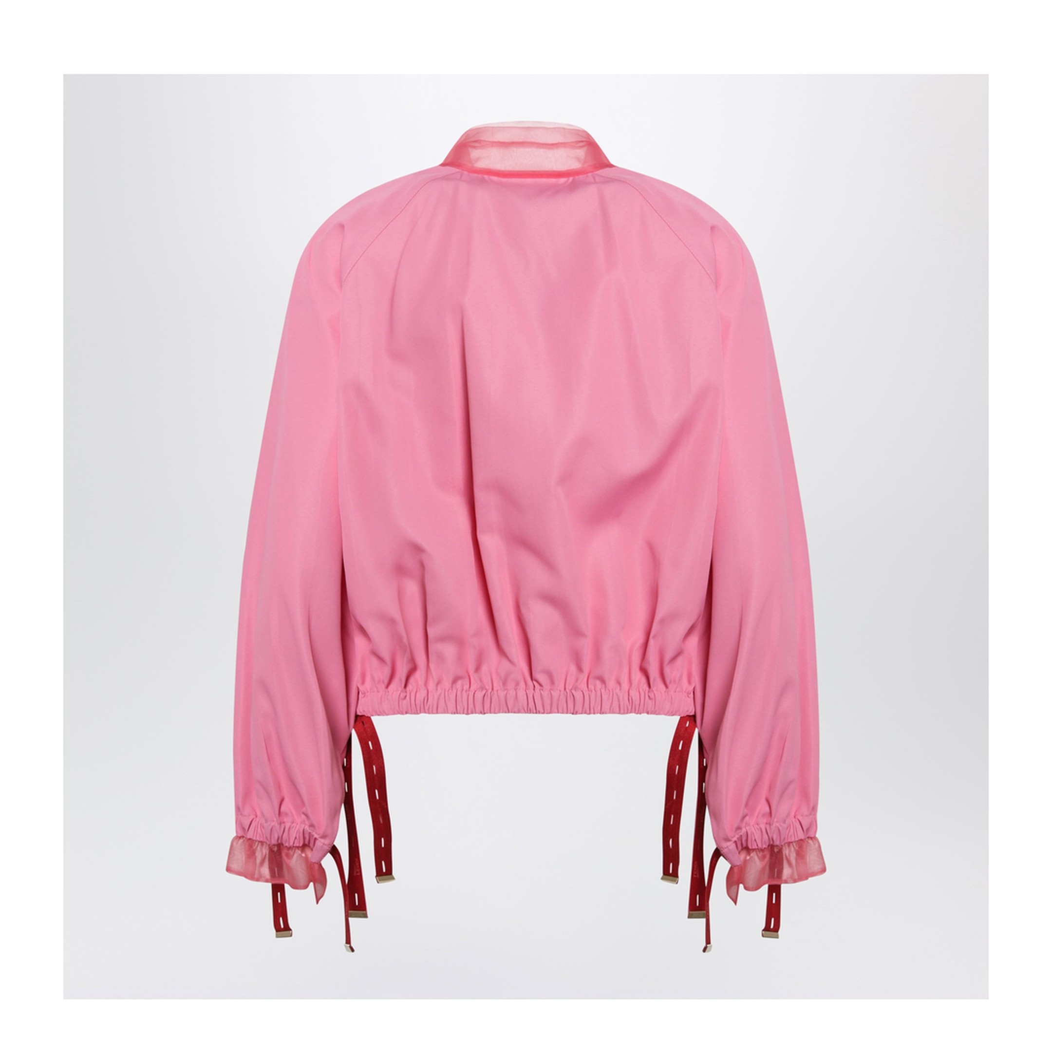 Pink Technical Viscose Bomber Jacket - Image 2