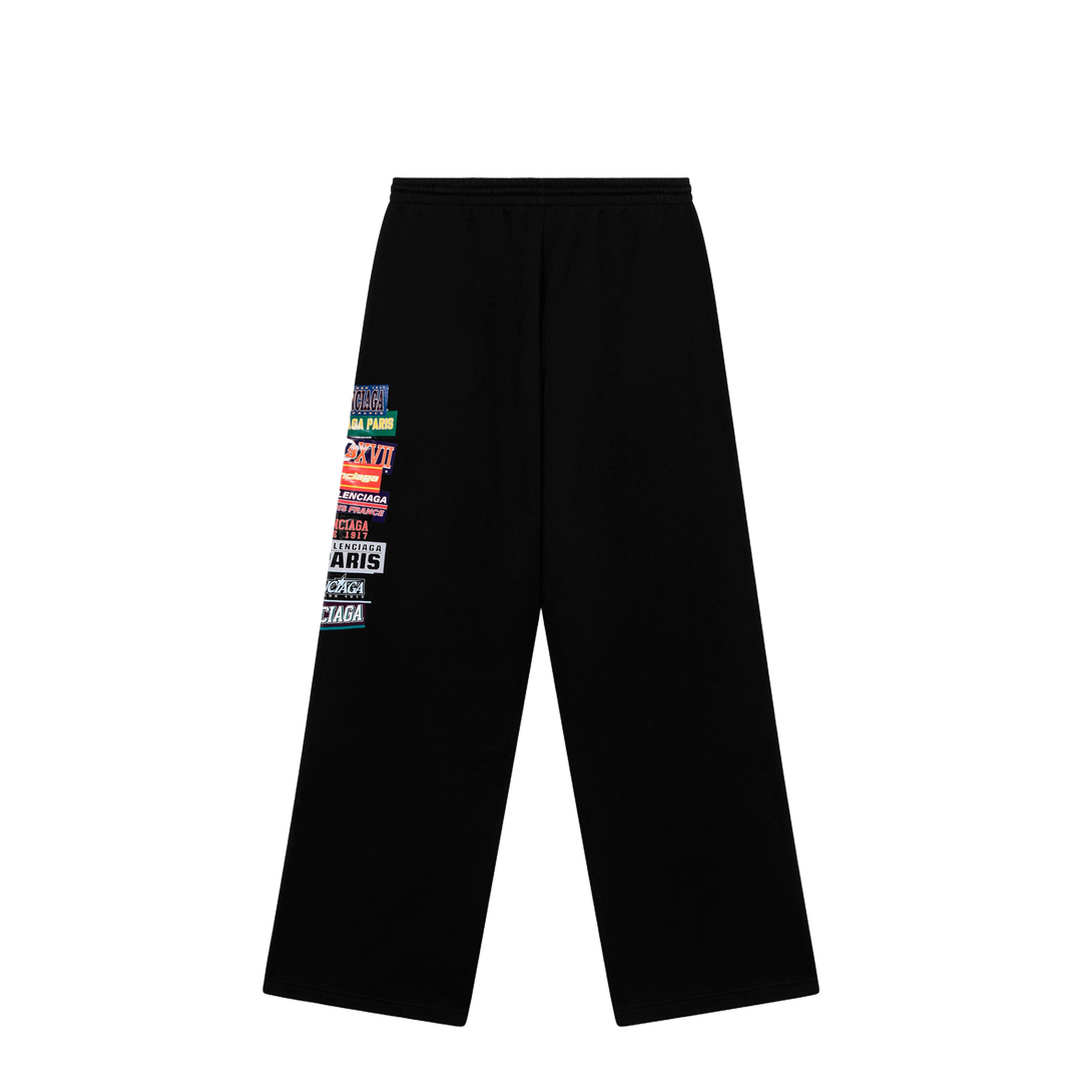 Black Jogger Trousers With Logo Print - Image 2