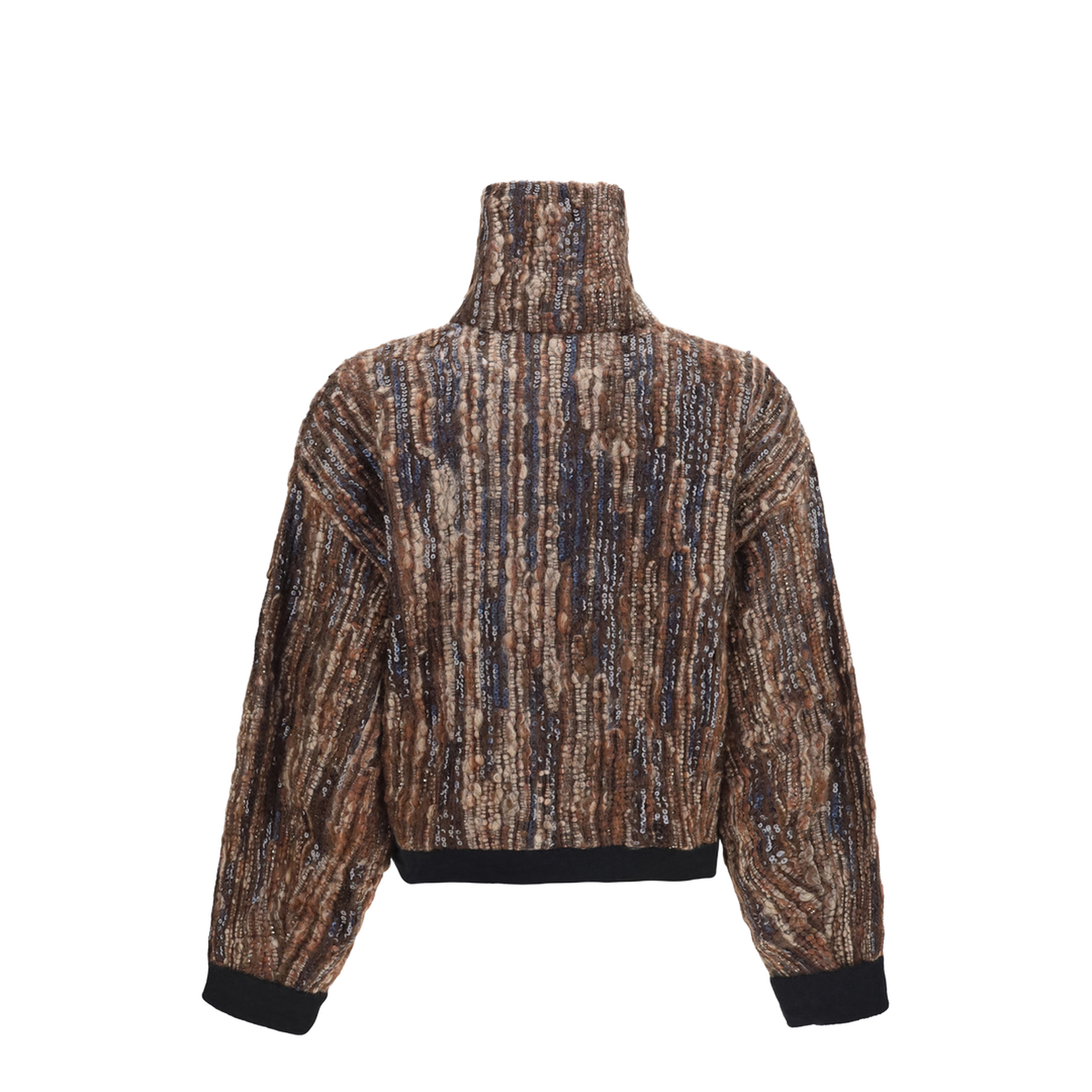 Perforated Zip Cardigan - Image 2