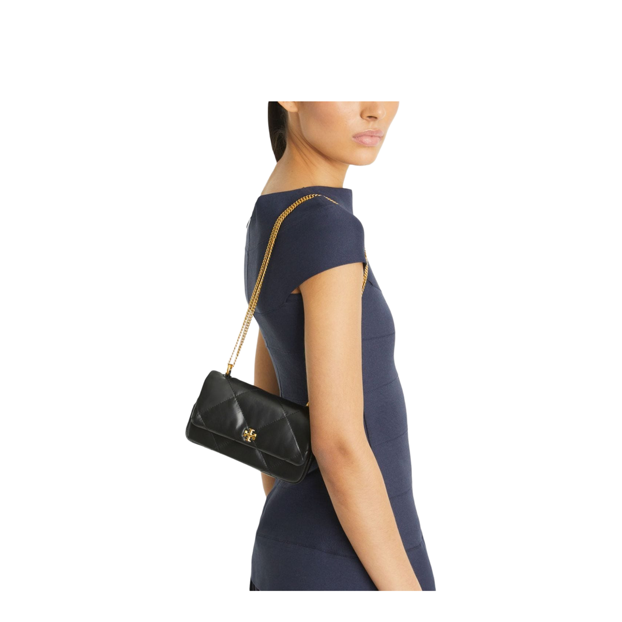 Mini Kira Diamond Quilt Flat Shoulder - Image 5