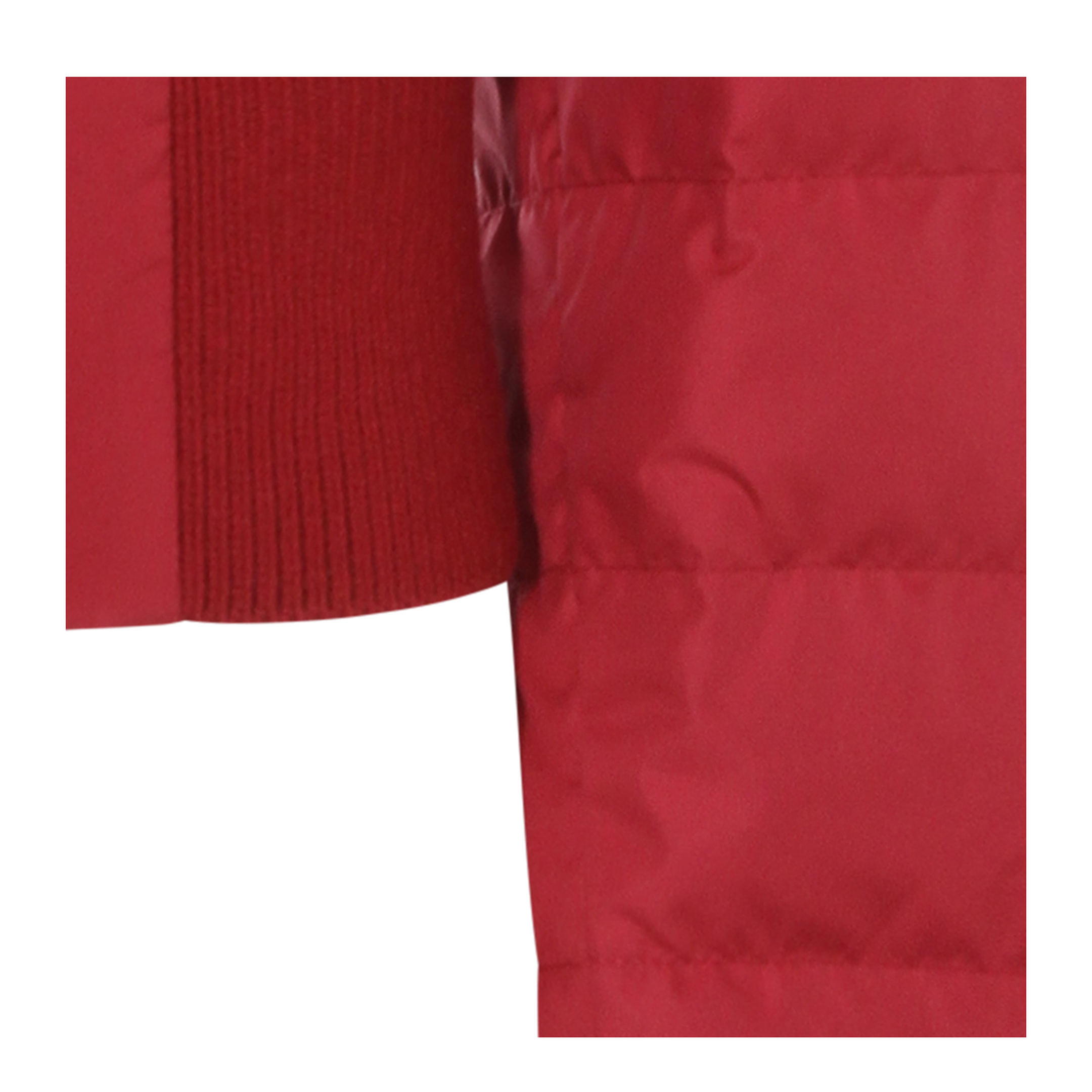 Cropped Down Jacket - Berry Red - Image 5