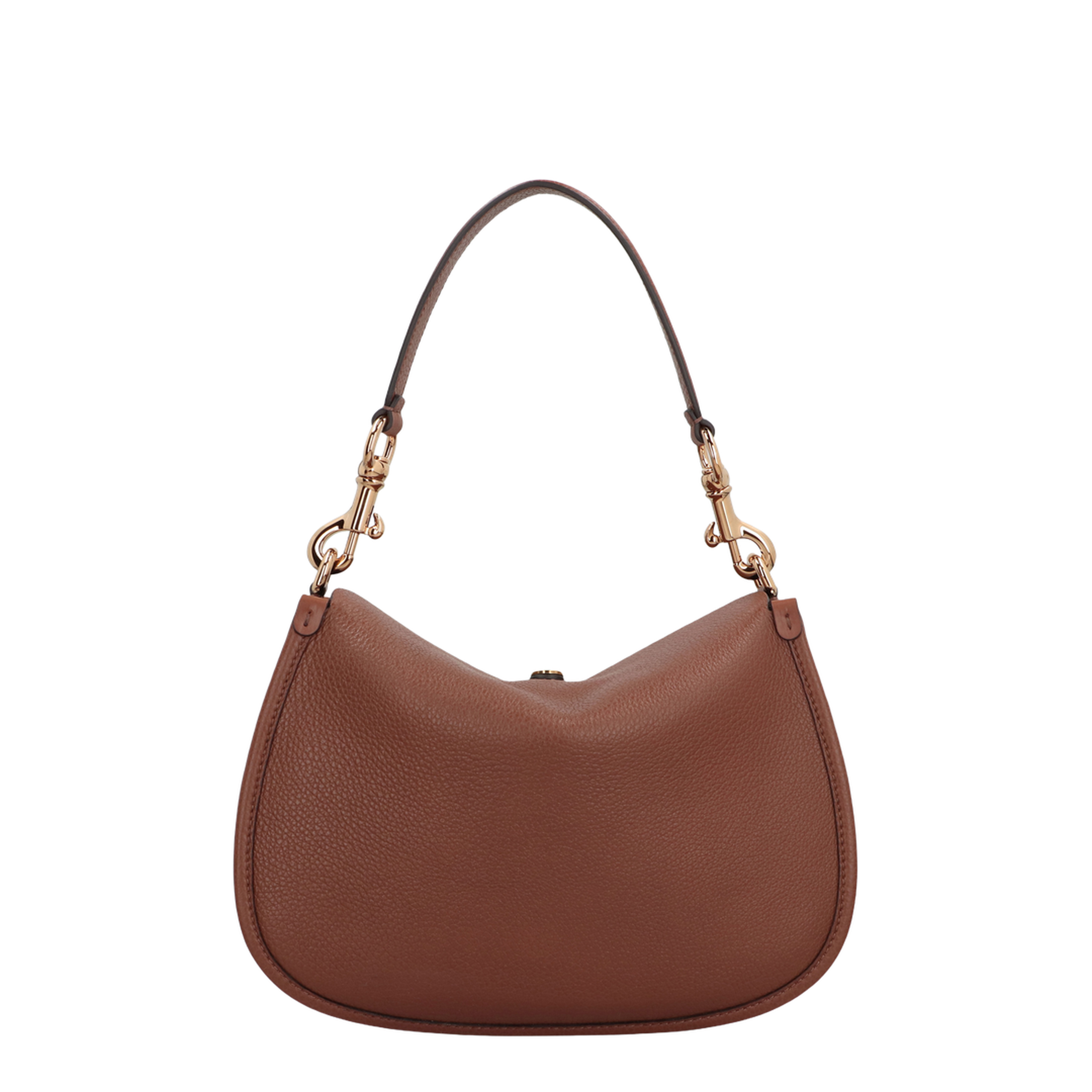 Pony Medium Leather Shoulder Bag - Light Brown - Image 4