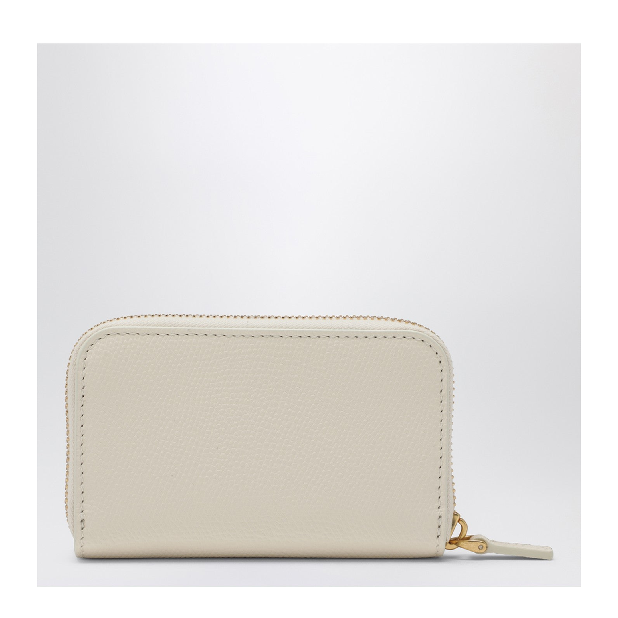 VLogo Signature Mini Zip-Around Wallet In Ivory (I16) - Image 2