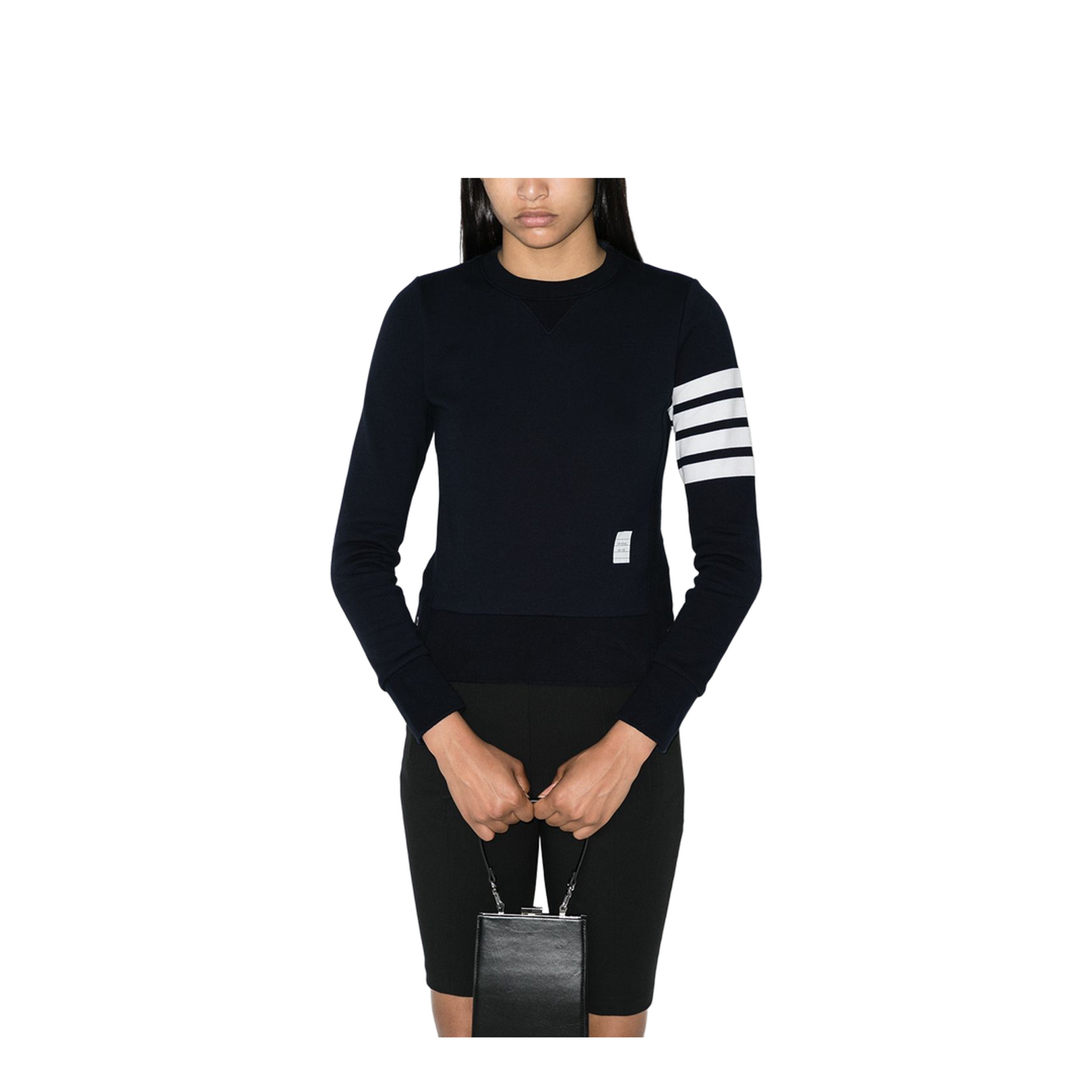 4 Bar Sweatshirt - Navy - Image 2