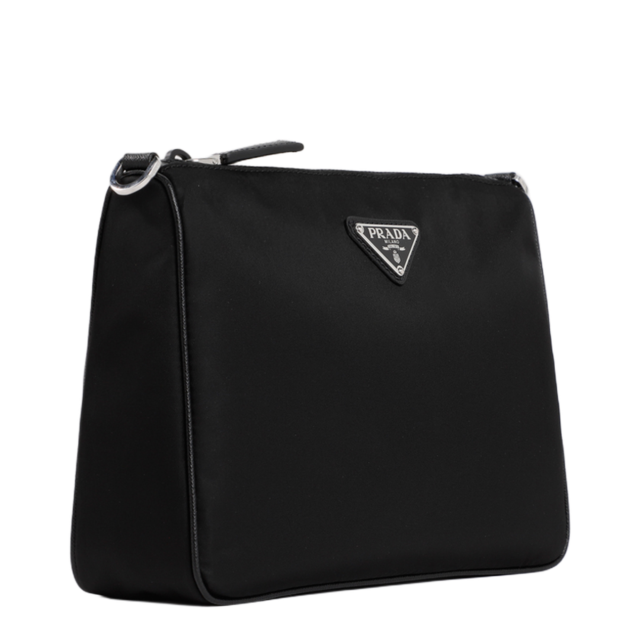 Re-Nylon Recycled Nylon Shoulder Bag - Black - Image 5