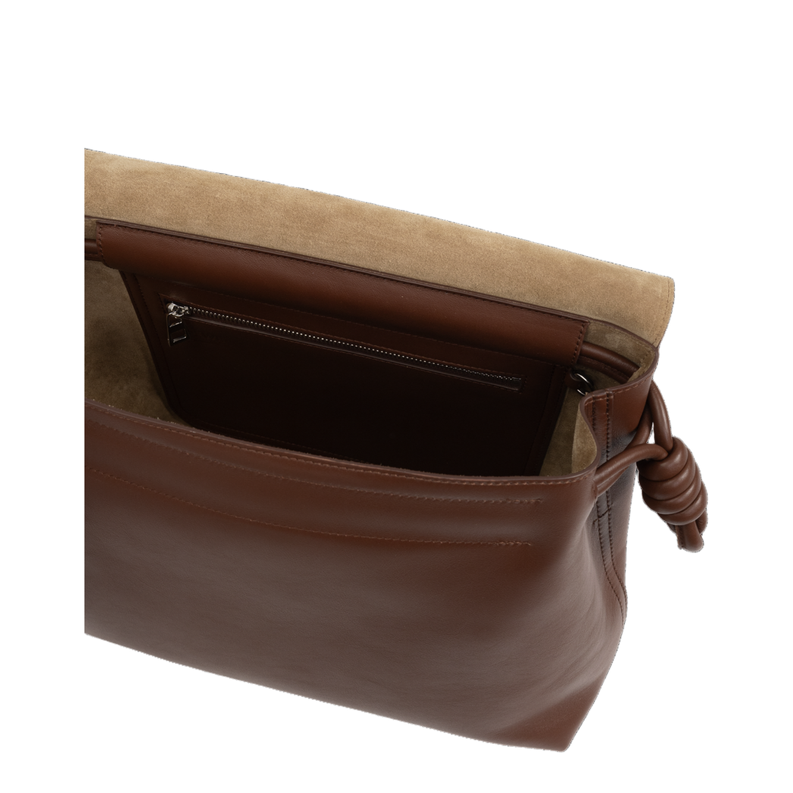 Flamenco Calfskin Shoulder Bag - Brown - Image 5