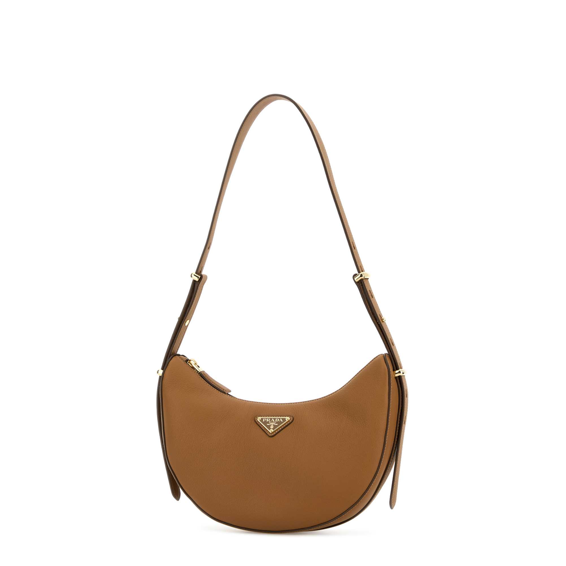 Arqué Small Calf Leather Shoulder Bag - Caramel - Image 4