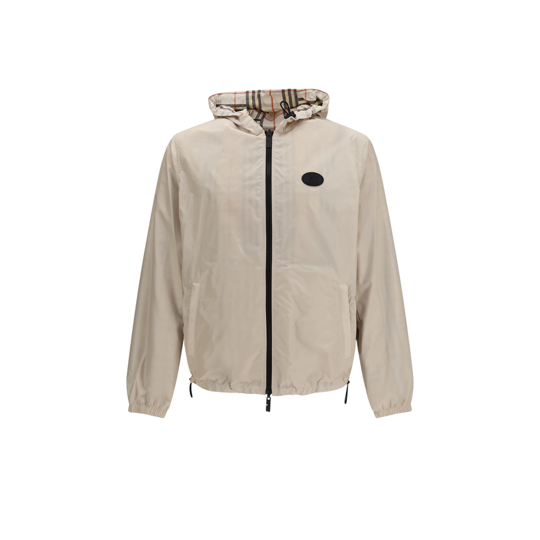 Reversible Check Hooded Jacket - Image 1