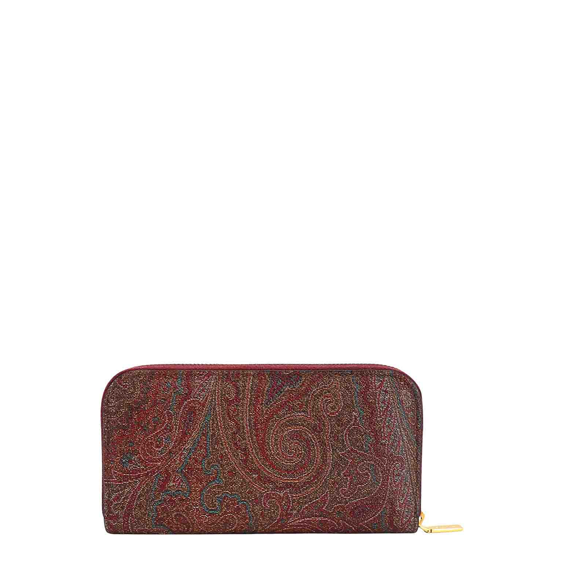 Arnica Medium Paisley Jacquard Zip-Around Wallet - Brown - Image 4