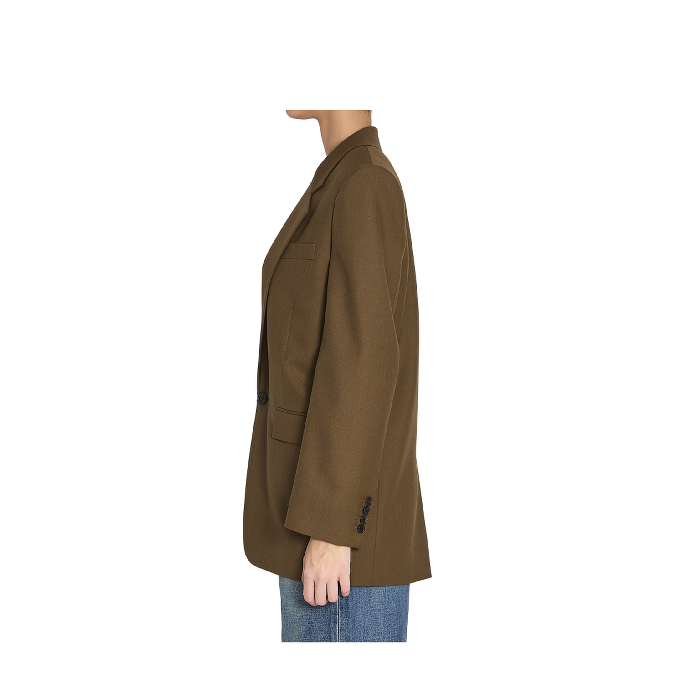 Khaki Wool Jacket - Image 3