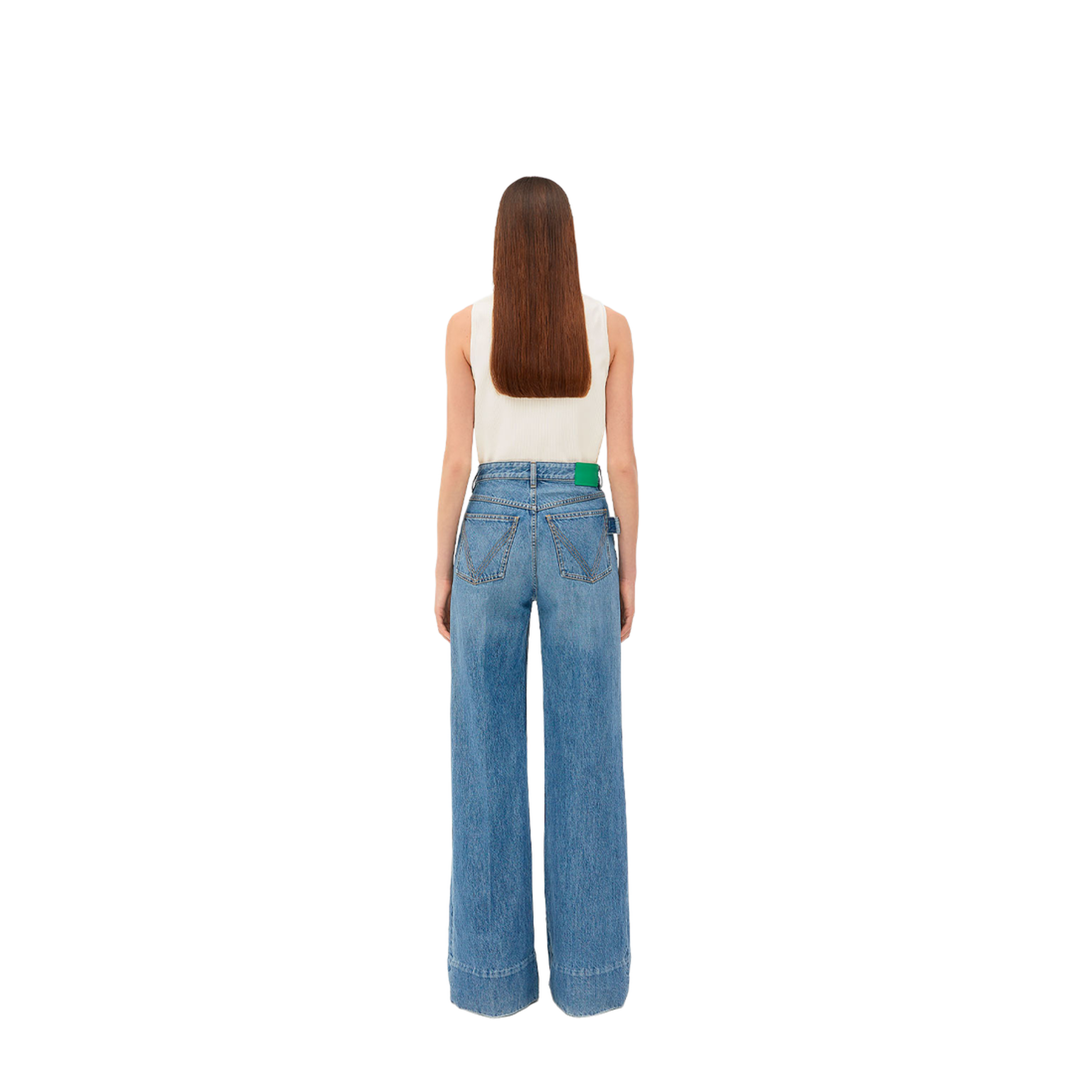 Vintage Indigo Wide Leg Jeans - Image 5
