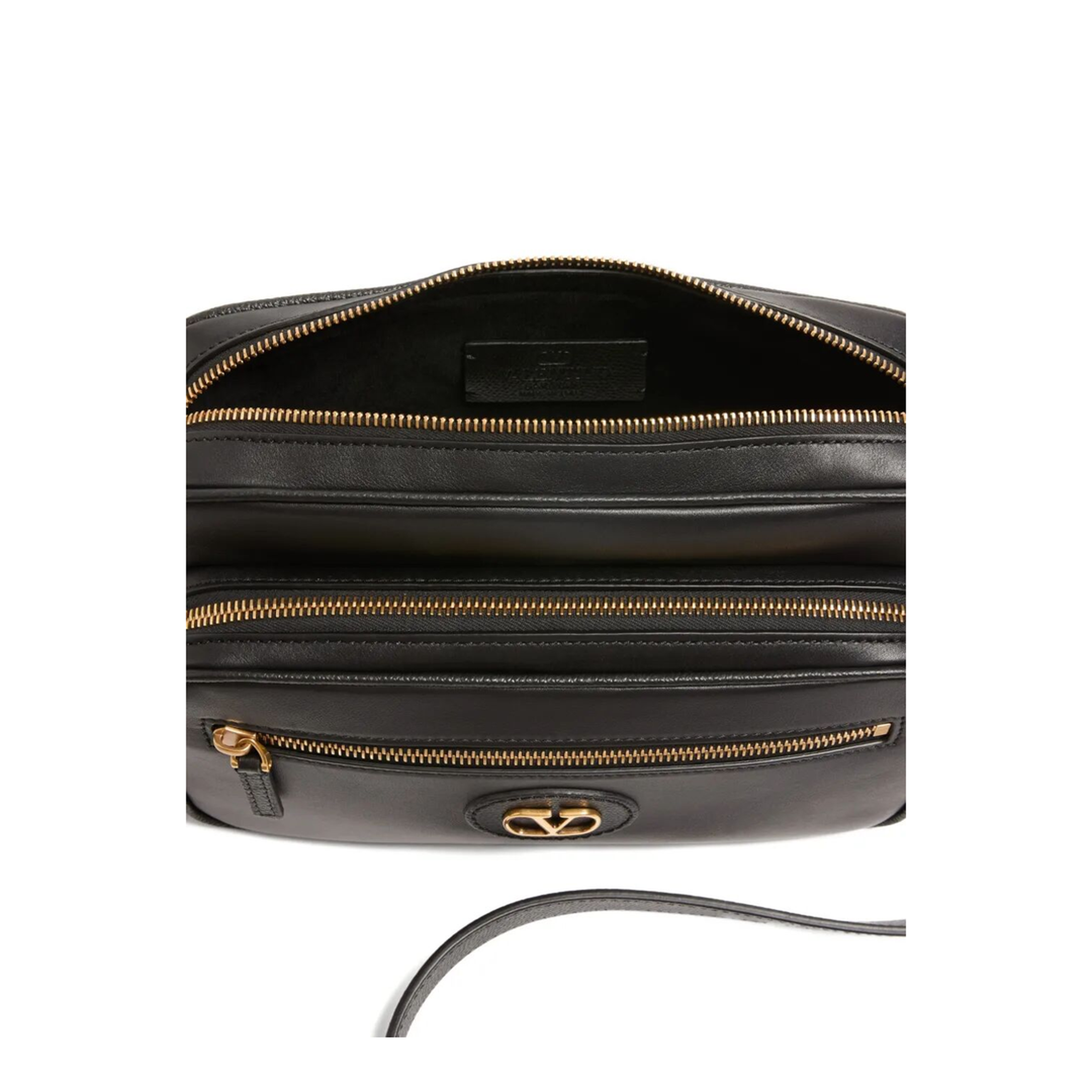 Antibes Calfskin Shoulder Bag - Black - Image 4