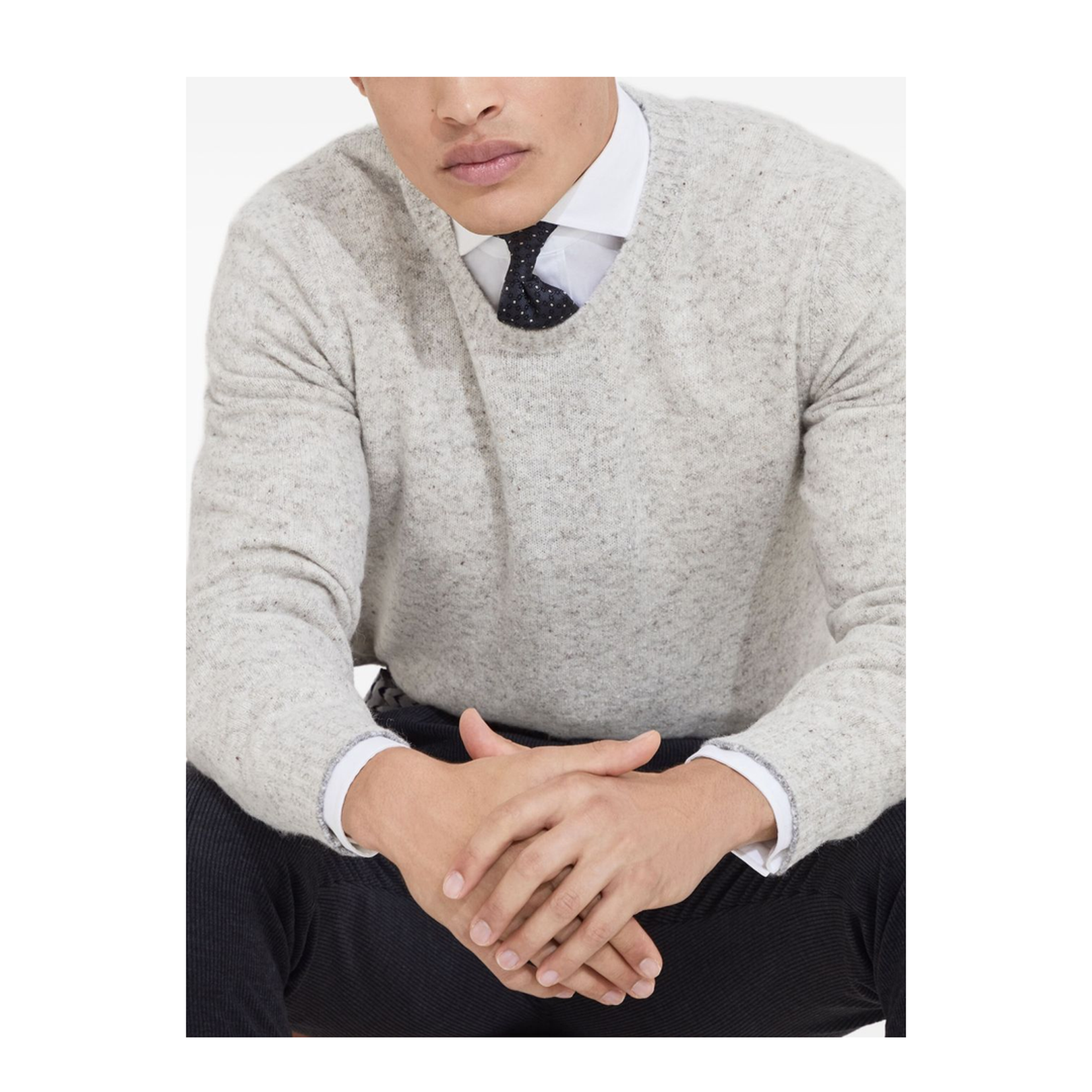 Buttoned Yarn Sweater - Image 4