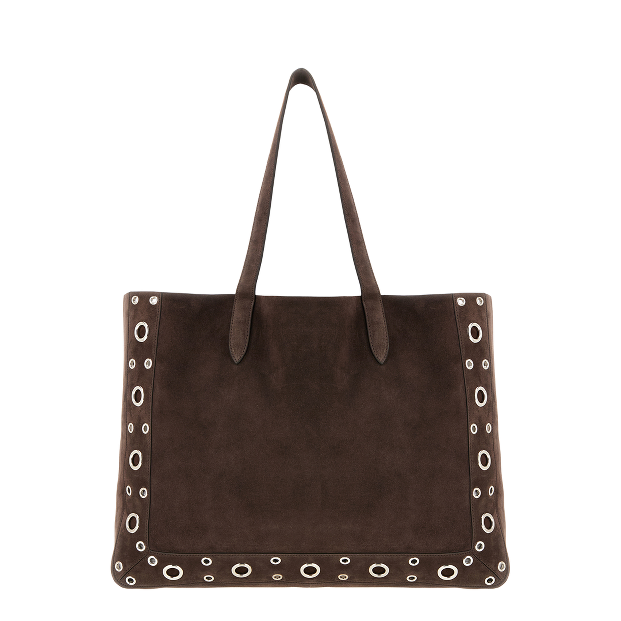 Brown Suede Shopping Bag - Image 5
