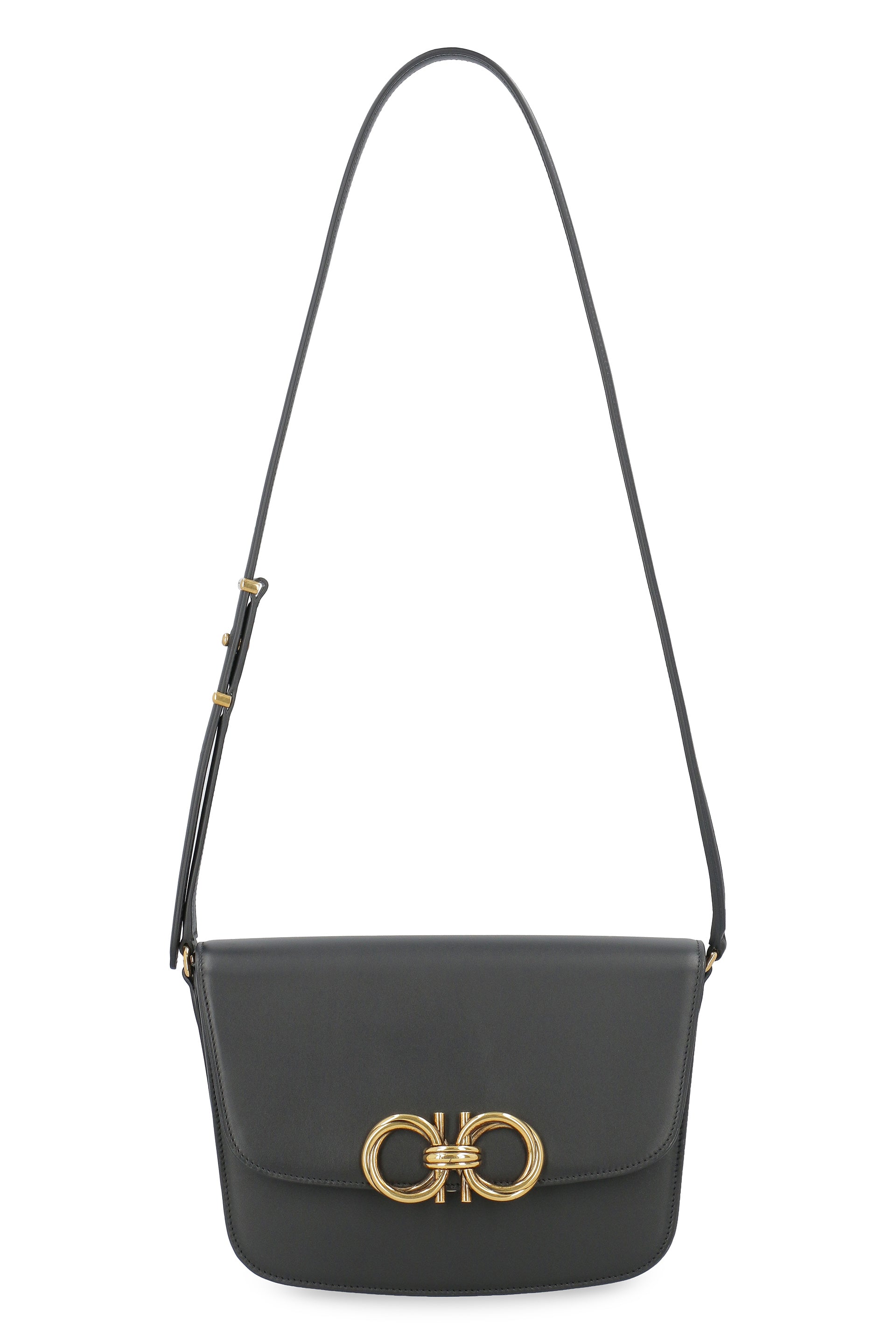 Trapezio Shoulder Bag, Gold Hardware - Image 5