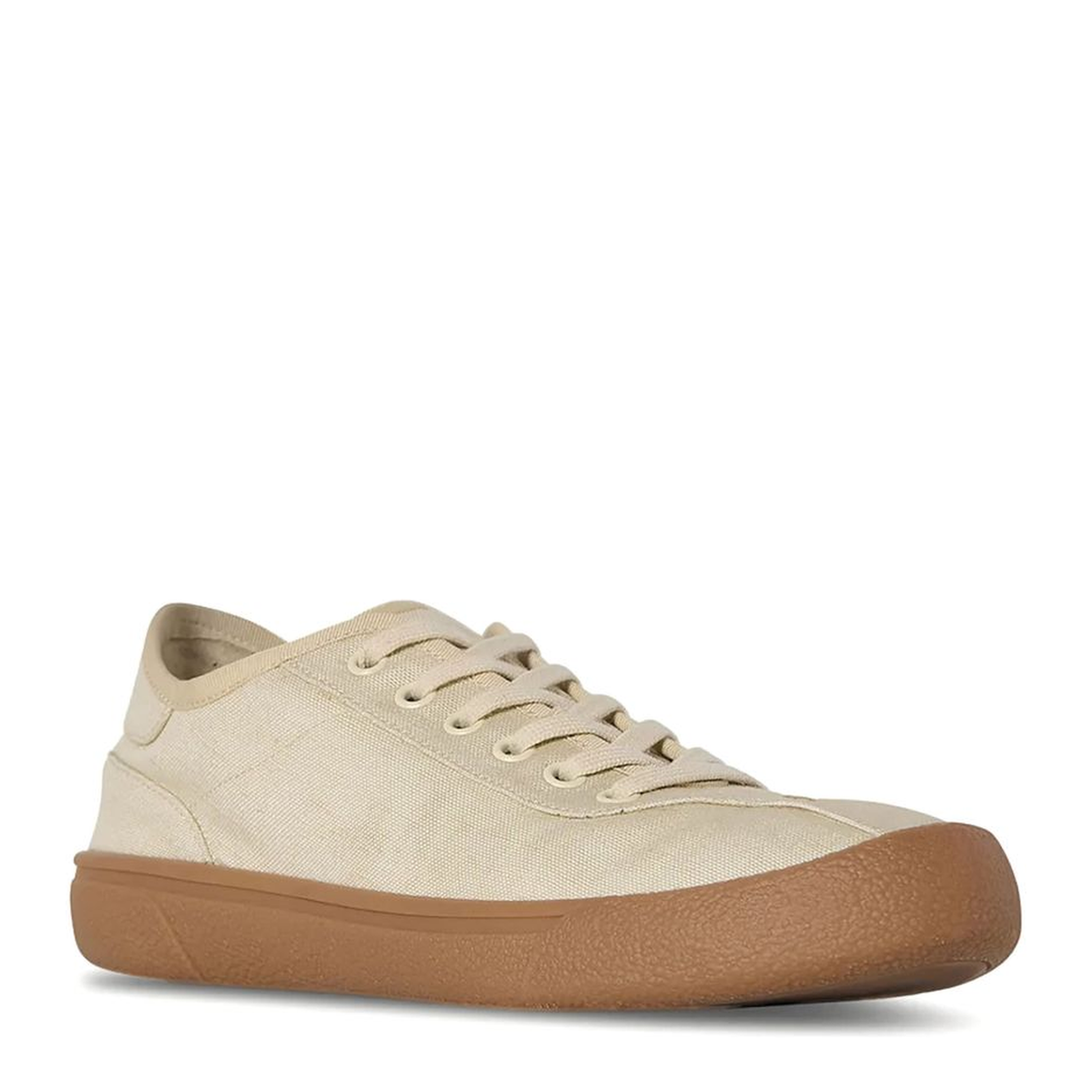 Canvas Sneakers in Viscose and Linen - Image 3
