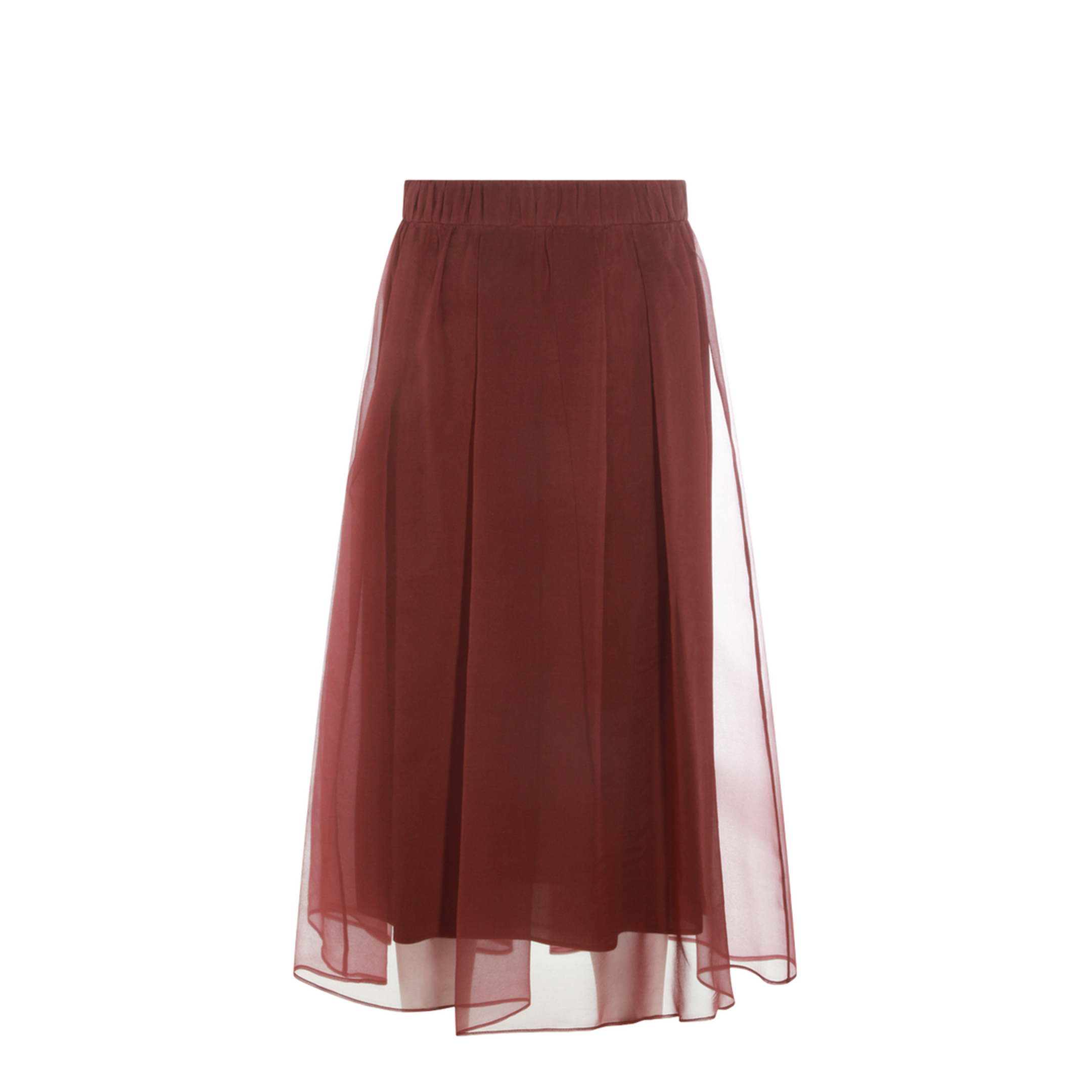 Red Silk Skirt - Image 3