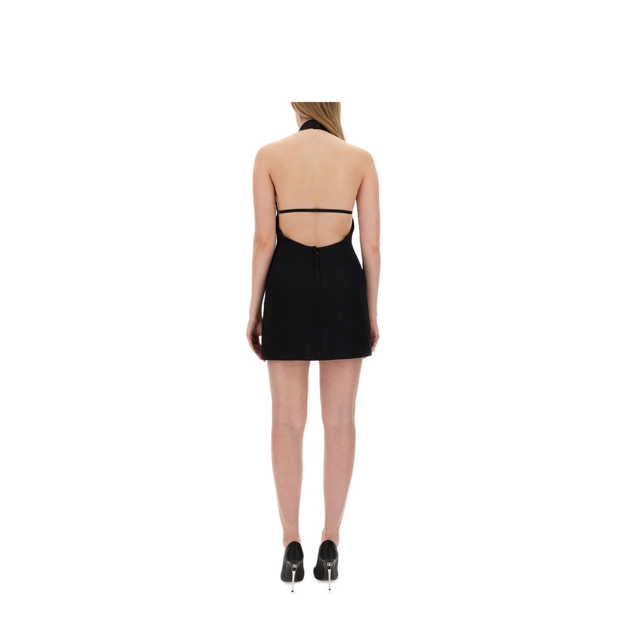 Short Dress with Neckline on Back - Image 3
