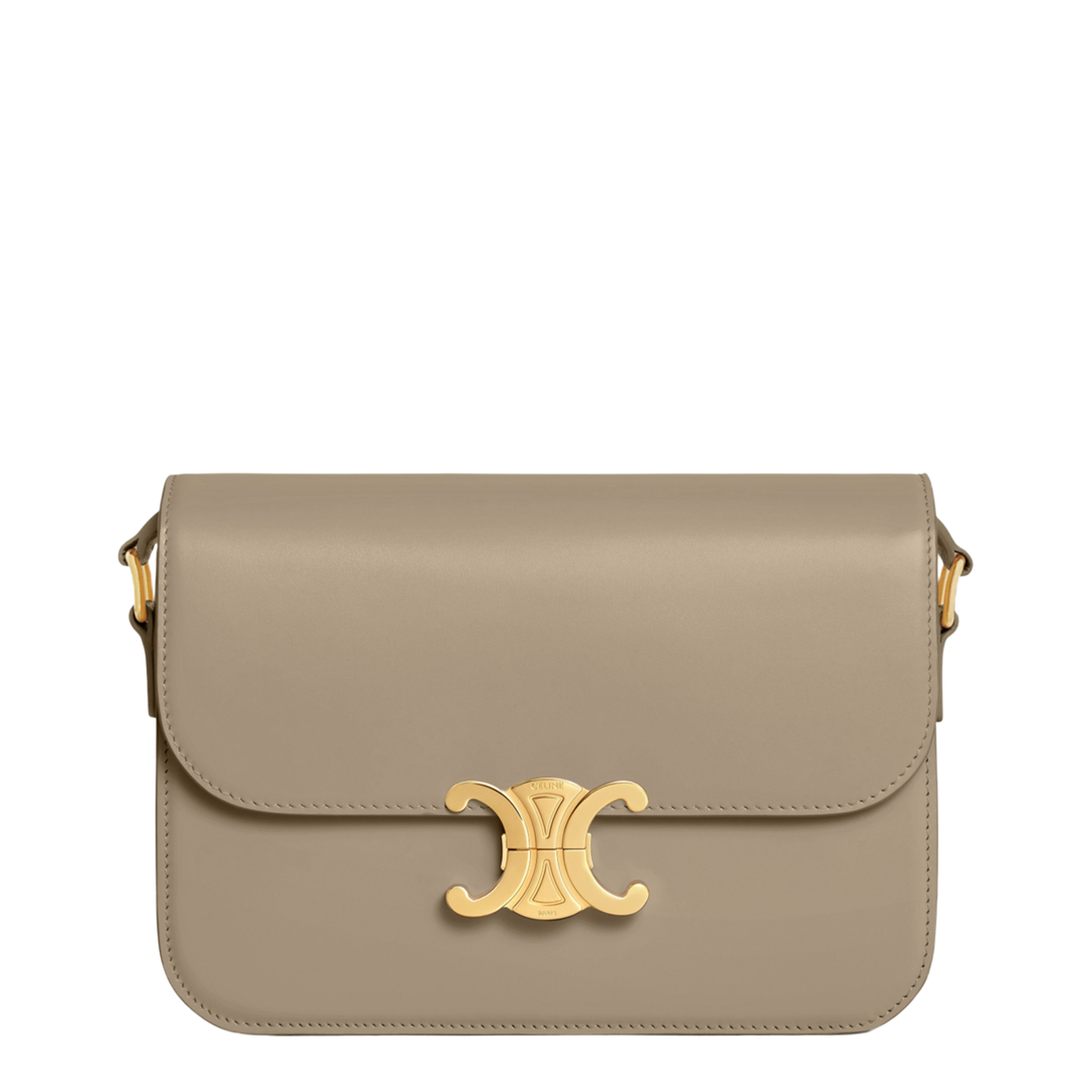 Triomphe Classique Shoulder Bag Taupe - Image 1