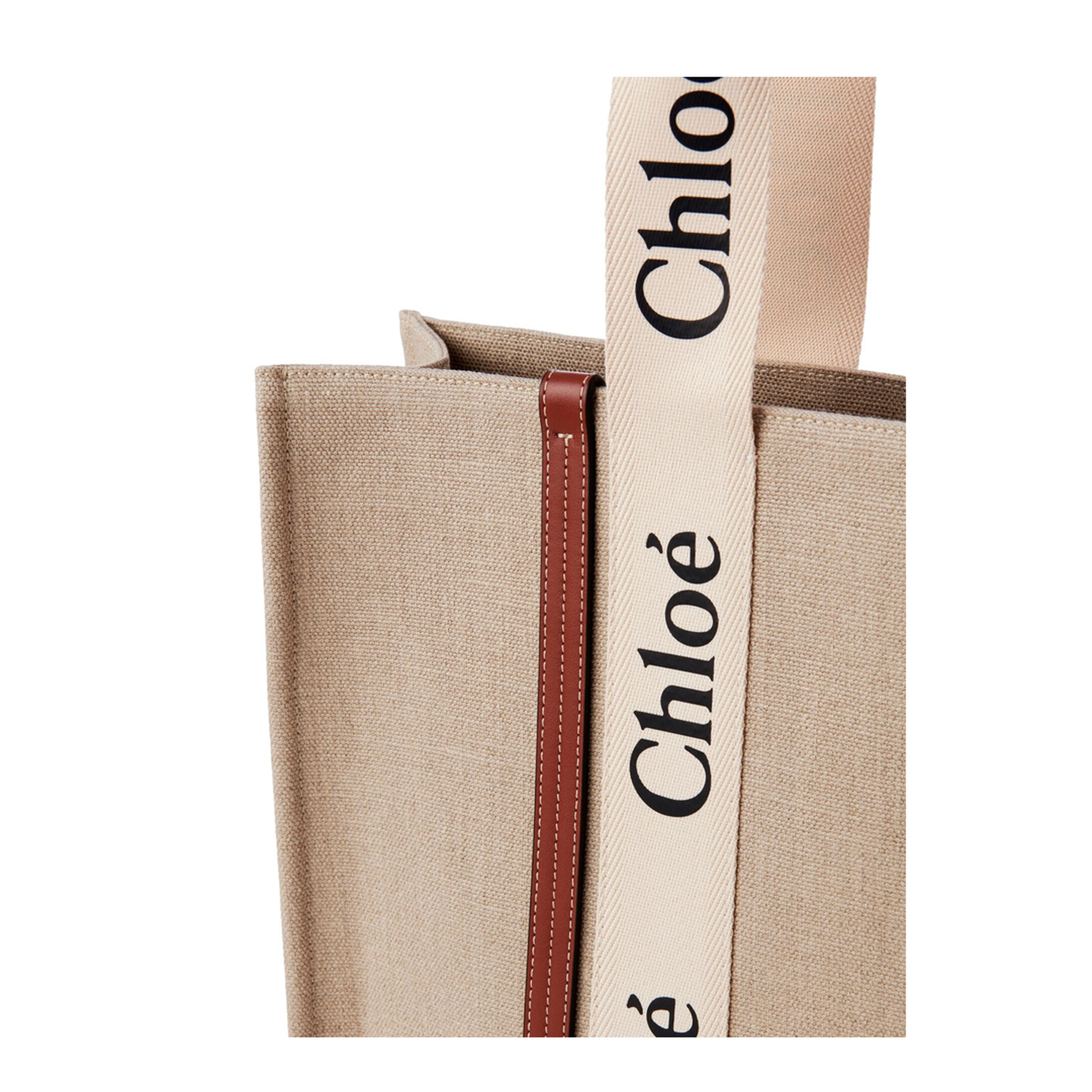 Large Woody Tote Bag in Linen - Image 6