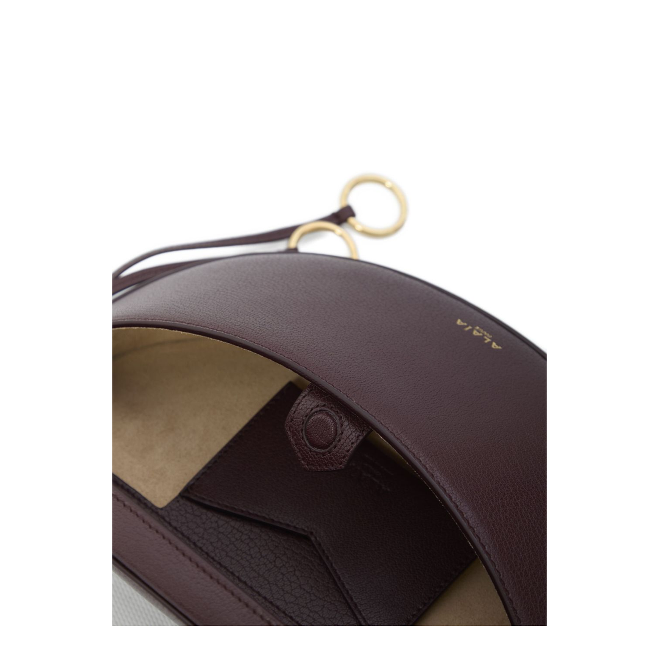Hip East West Bag Medium Goatskin Shoulder Bag - Garnet Red - Image 4