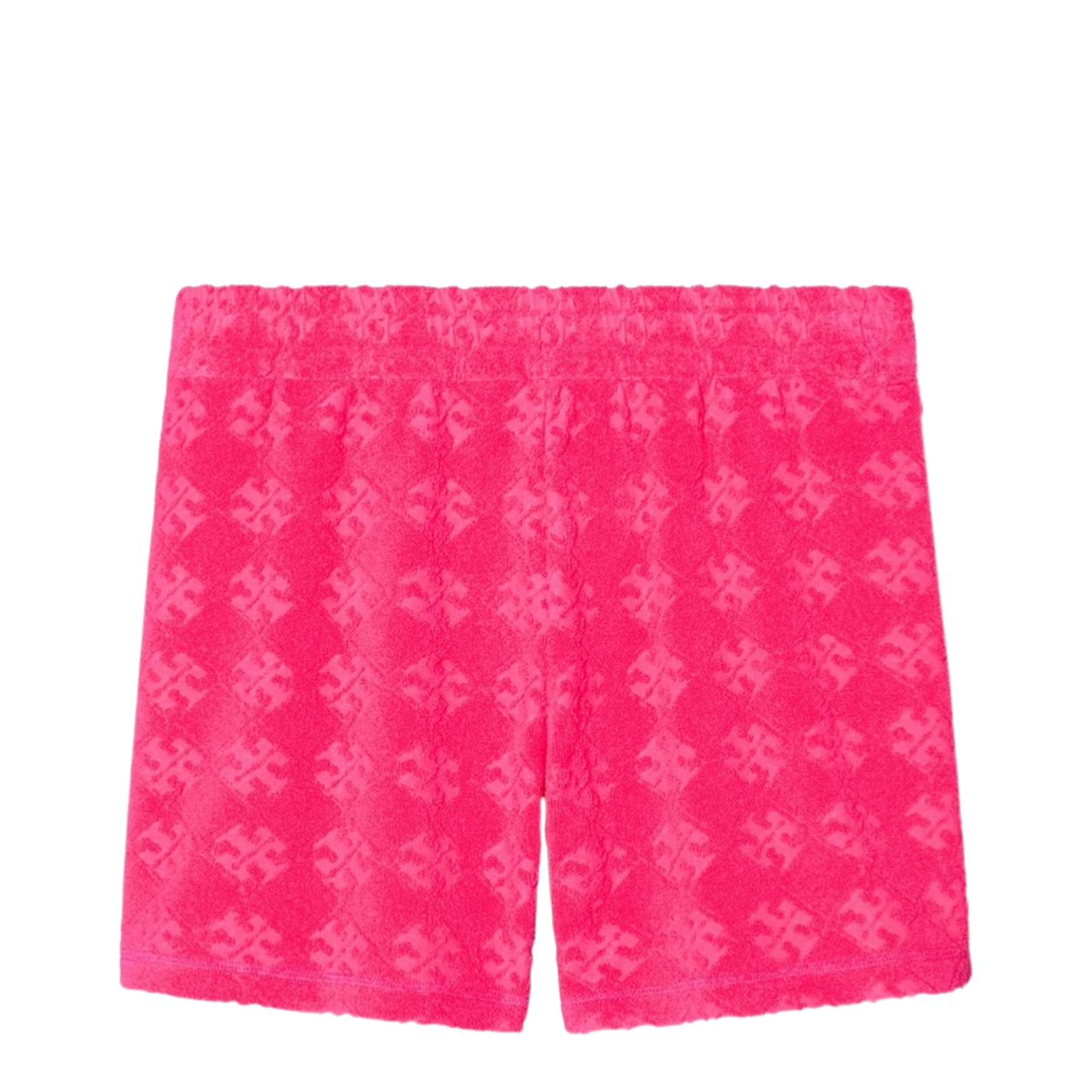 Terry Pink Shorts with Elastic Waist - Image 1