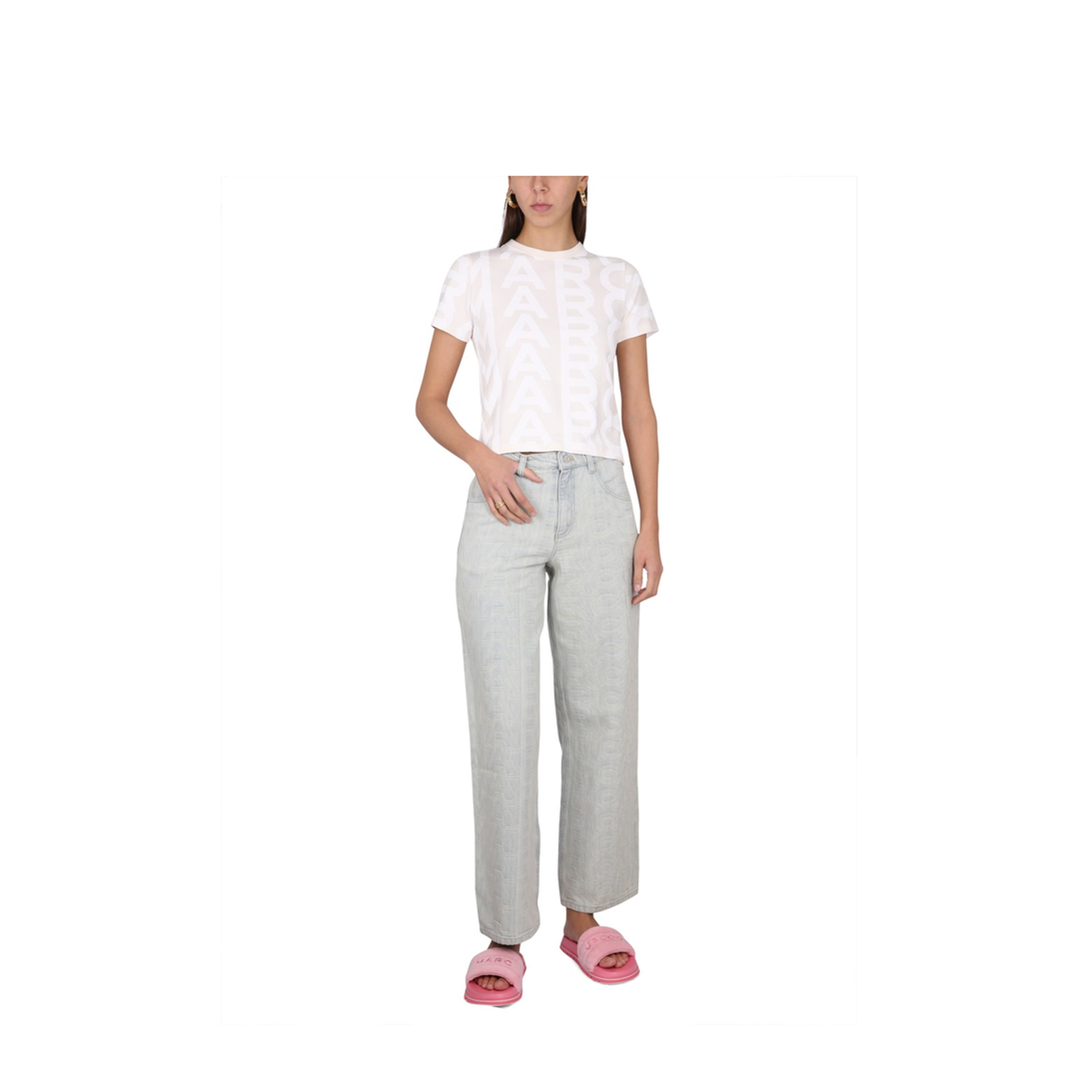 Monogram Wide-Leg Jeans - Image 2