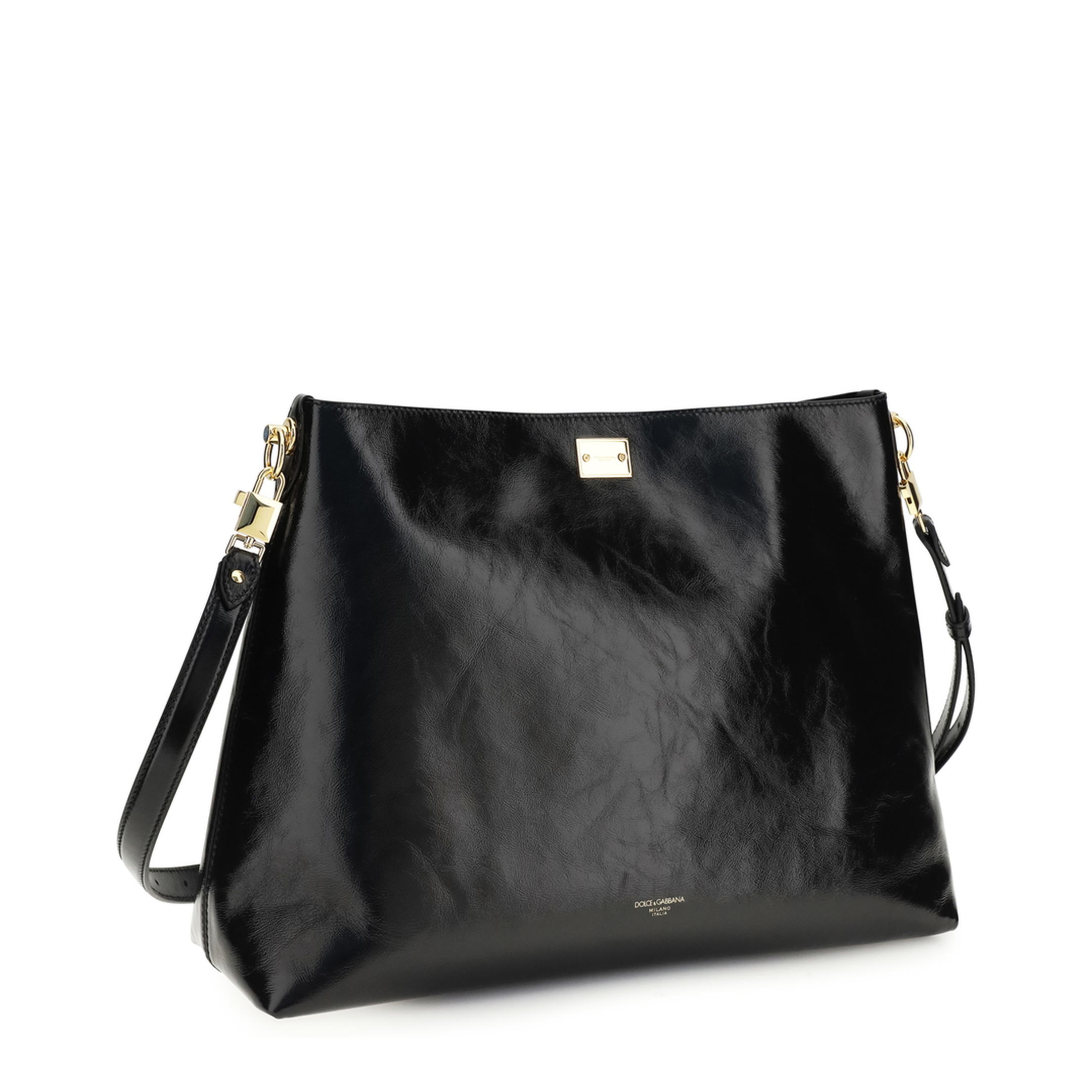 Vittoria Large Calfskin Shoulder Bag - Black - Image 2