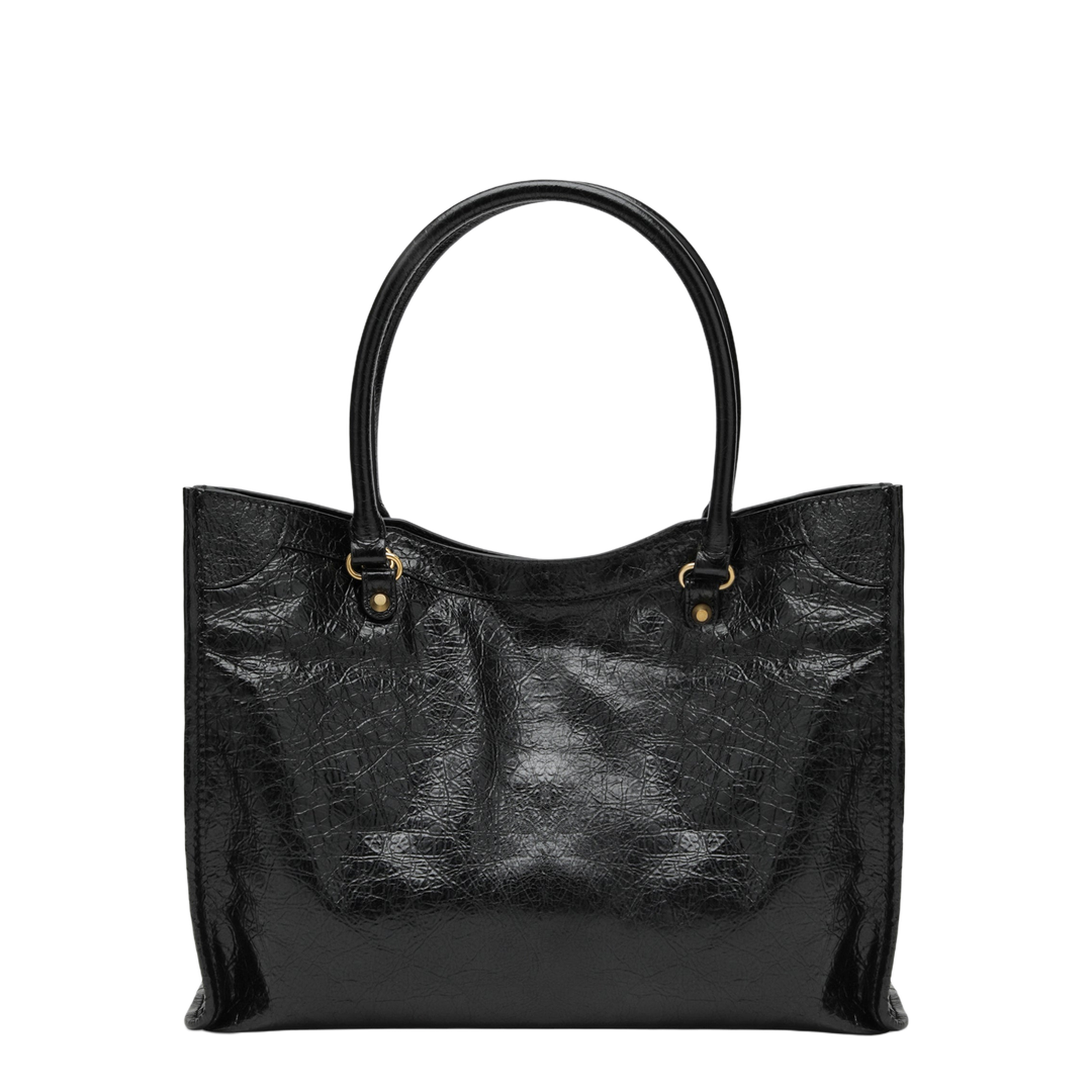 Le City Small Arena Lambskin Tote Bag - Black - Image 2