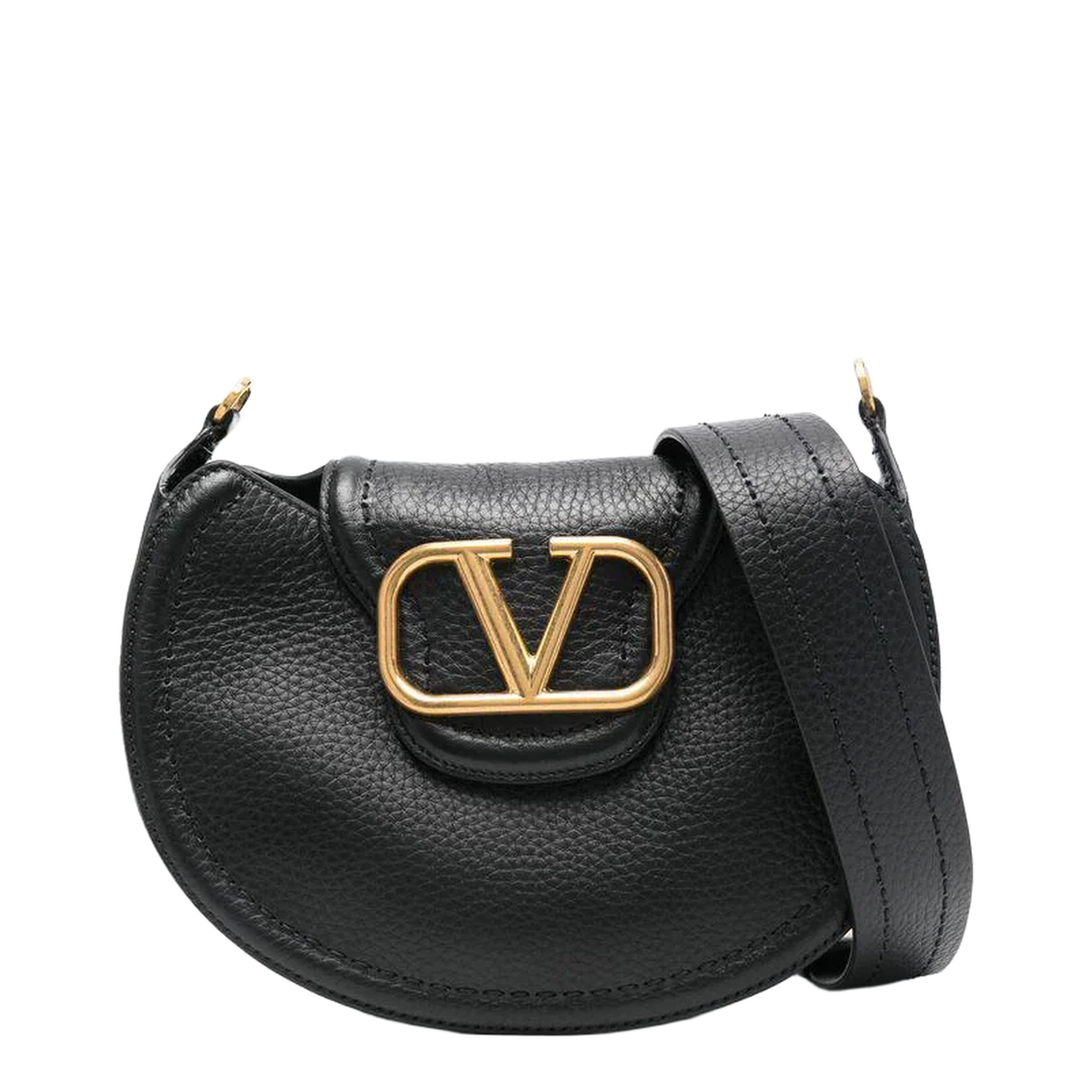 VLogo Shoulder Bags Leather Black - Image 1