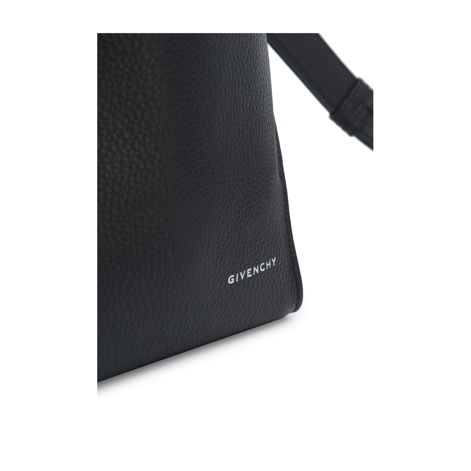 Small Belted Hobo Bag in Grained Leather - Image 5