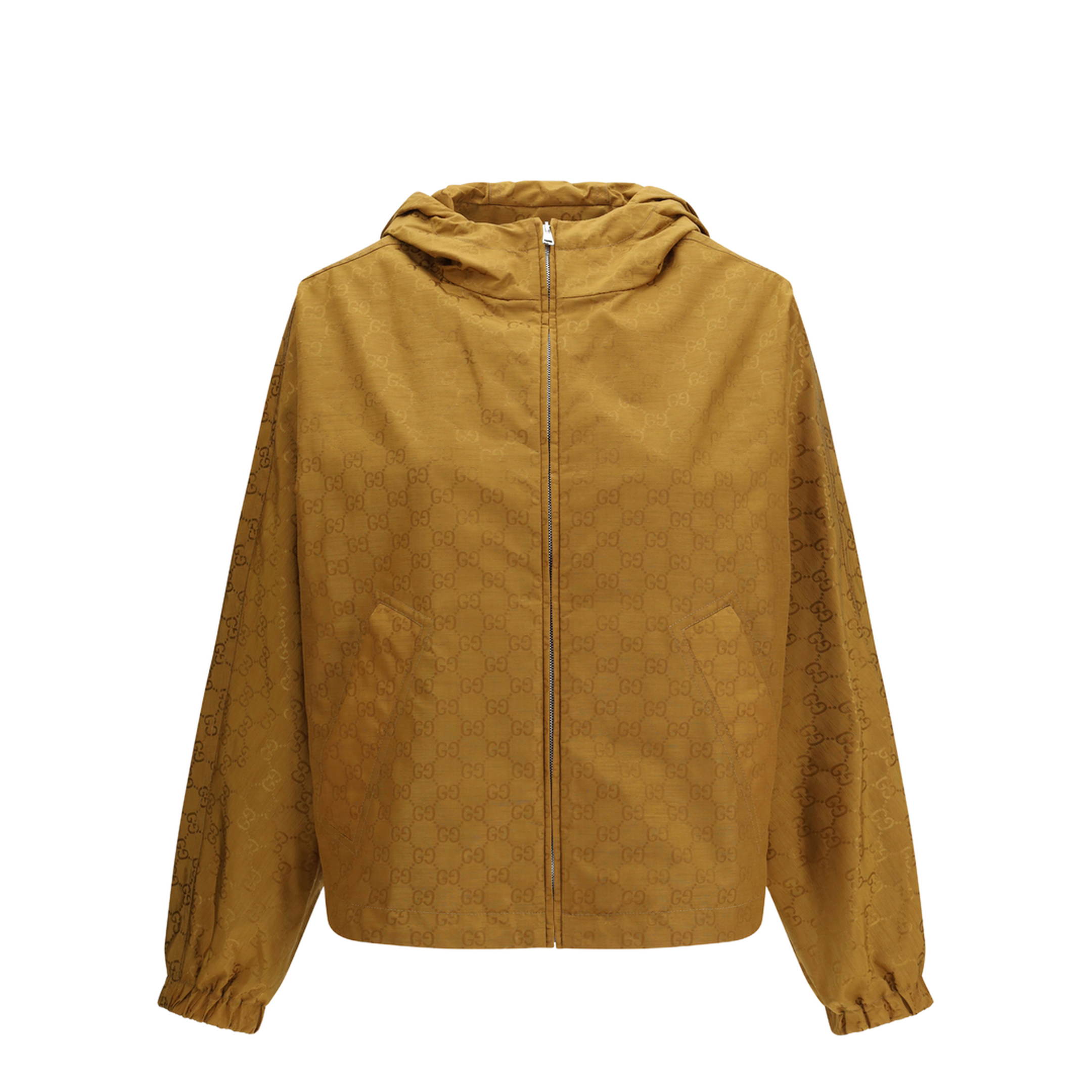 Short Technical Jacquard Jacket with All-Over Motif - Image 1
