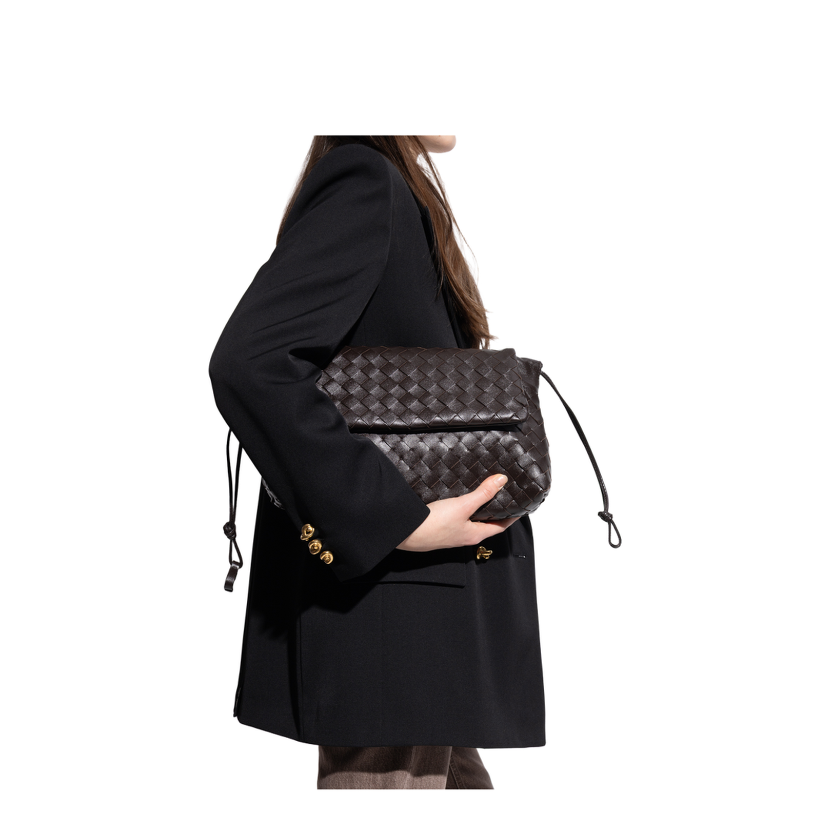 Dustbag Clutch Leather Brown - Image 2