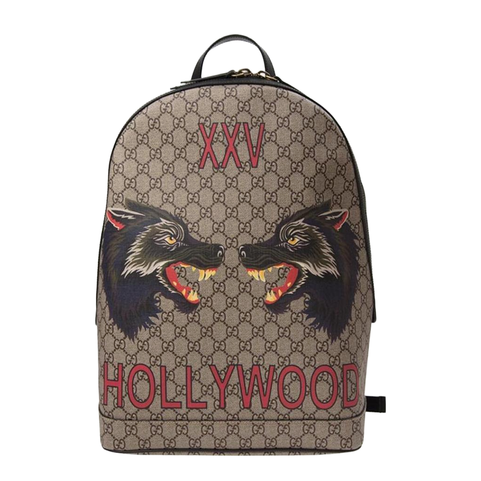 Ophidia Small Crossbody Bag in Beige and Ebony Supreme - Image 1