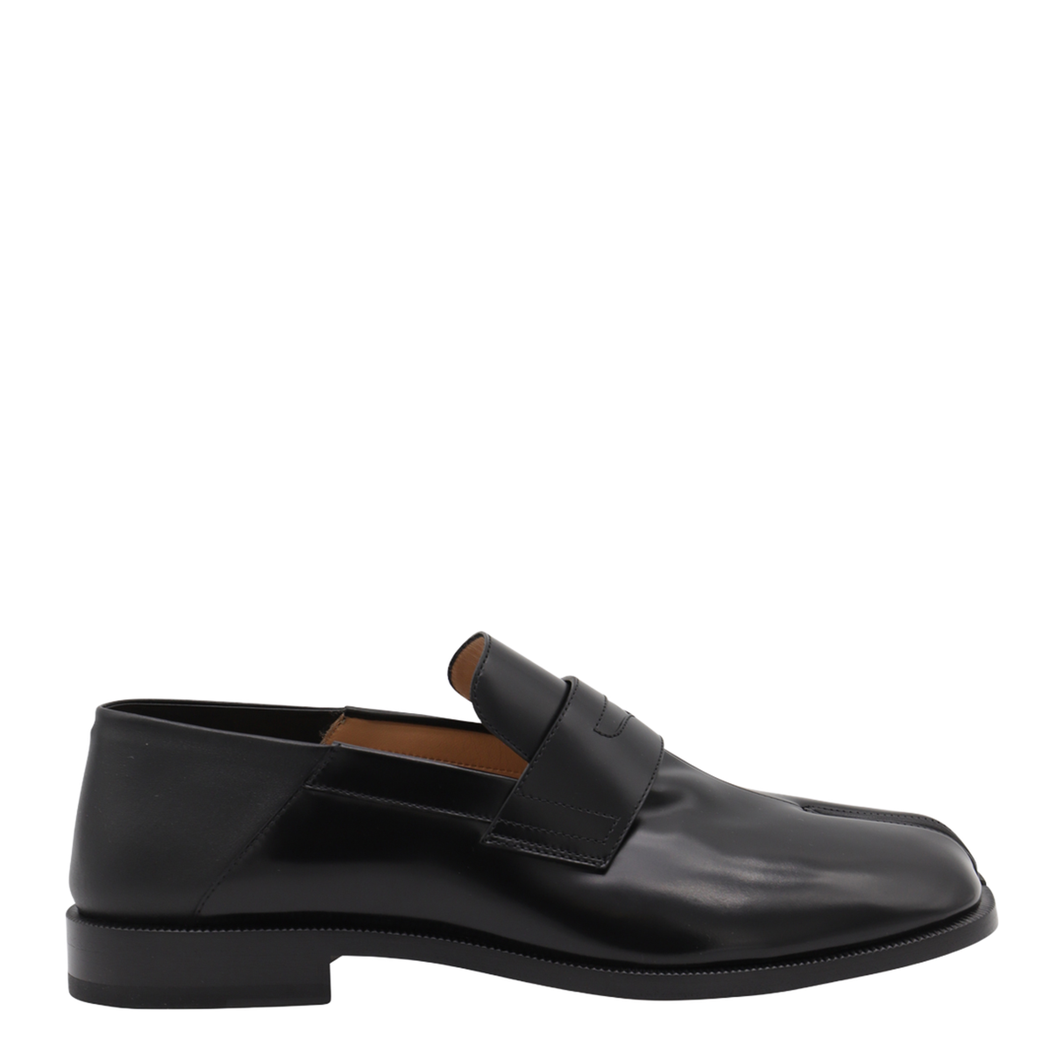 Tabi Loafer in Black Leather - Image 2