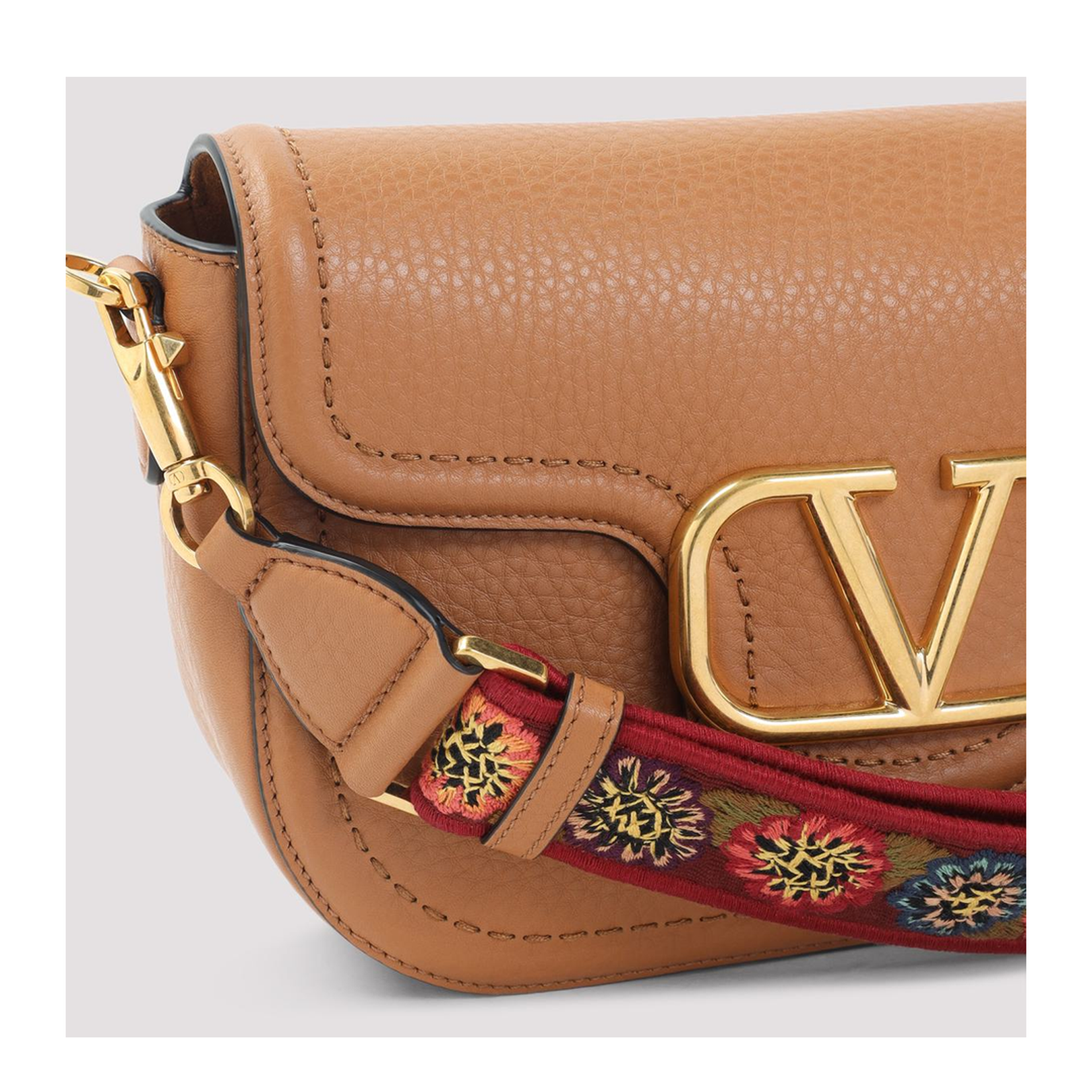 Almond Beige Calf Leather Alltime Shoulder Bag - Image 3