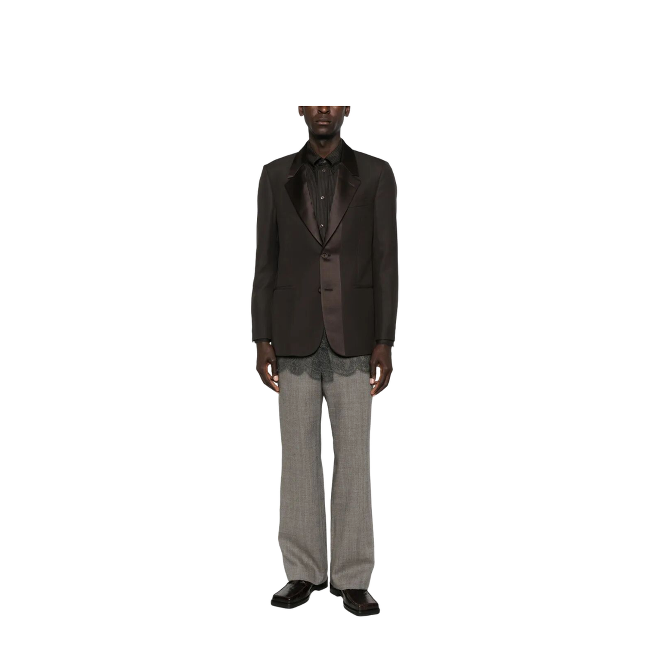 Single-Breasted Wool Crêpe Tailored Blazer - Image 2