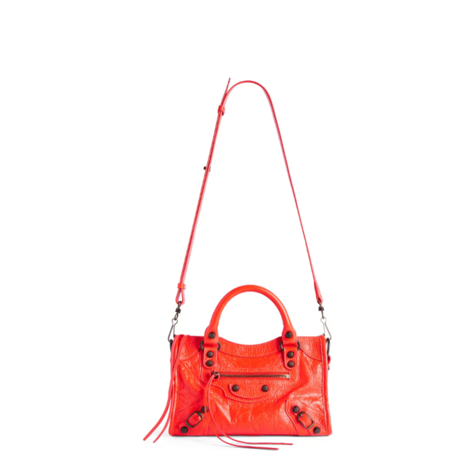 Le City Bag Mini in Pop Orange - Image 3