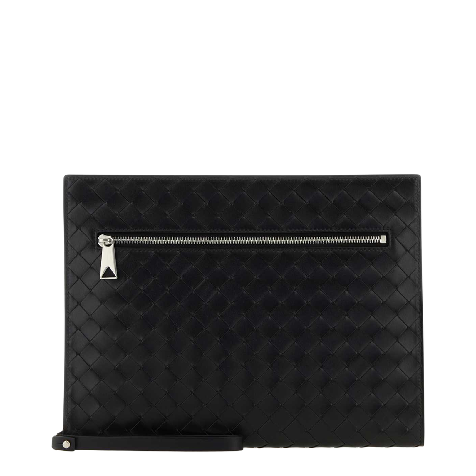 Intrecciato Leather Document Case - Black - Image 1