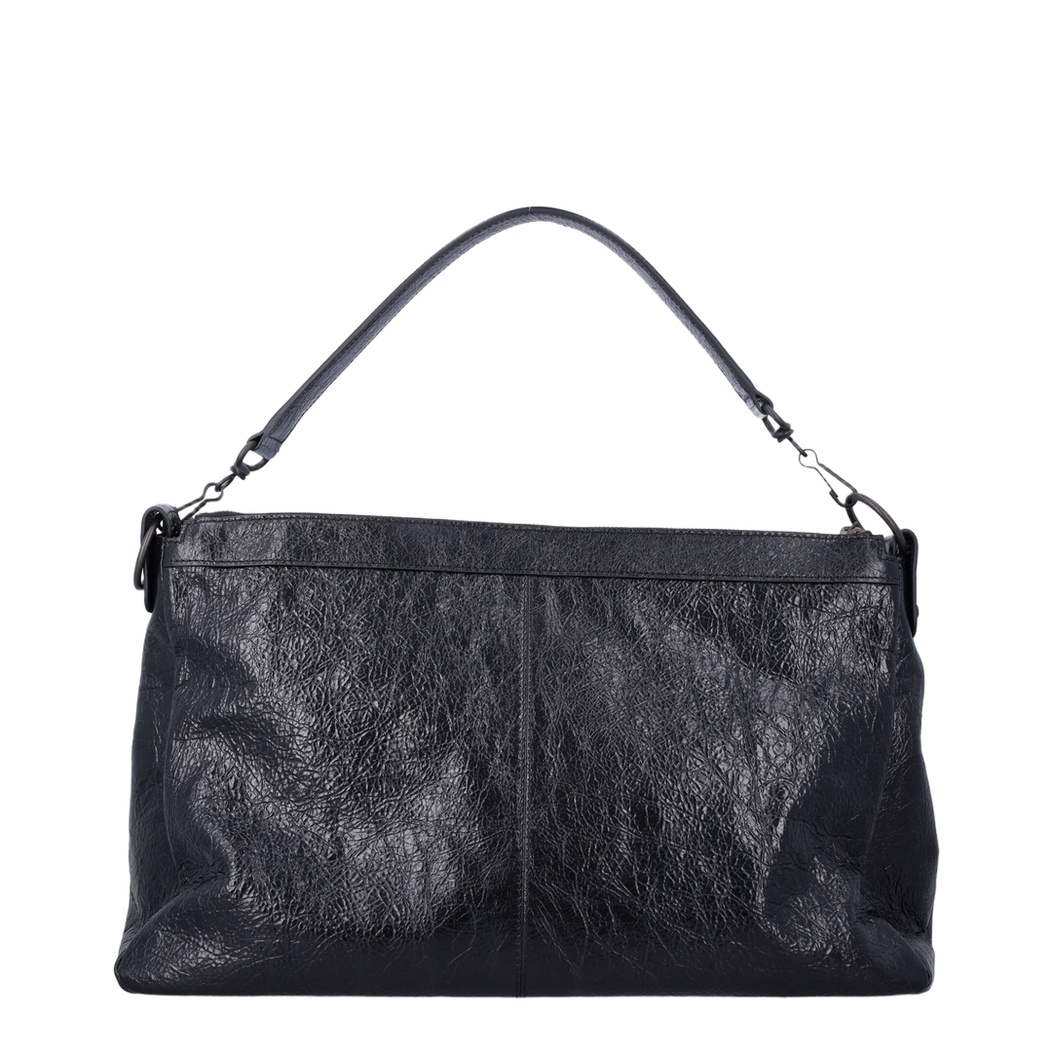 Le City Moto Medium Arena Lambskin Crossbody - Black - Image 3