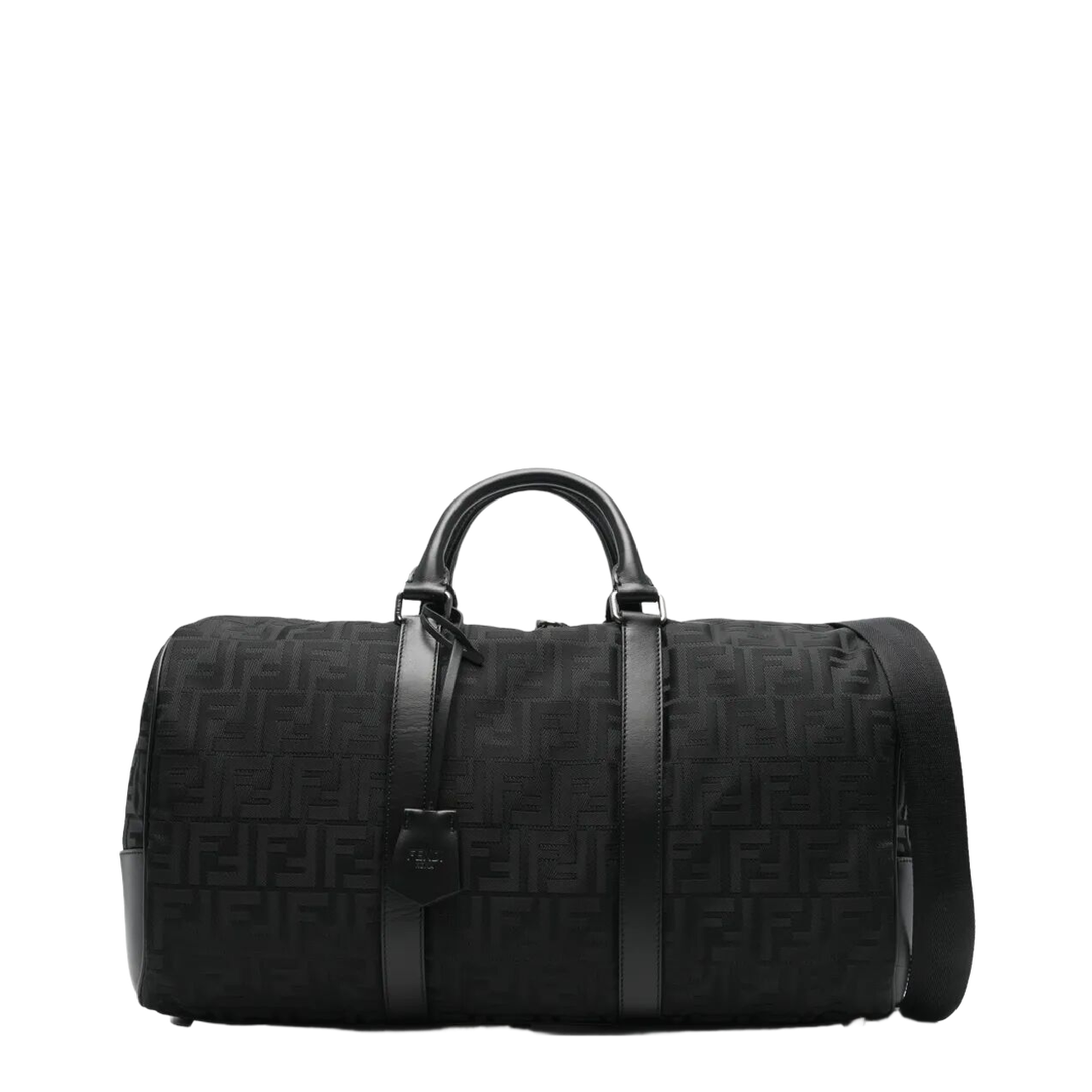 Medium Nylon Travel Bag - Black - Image 1