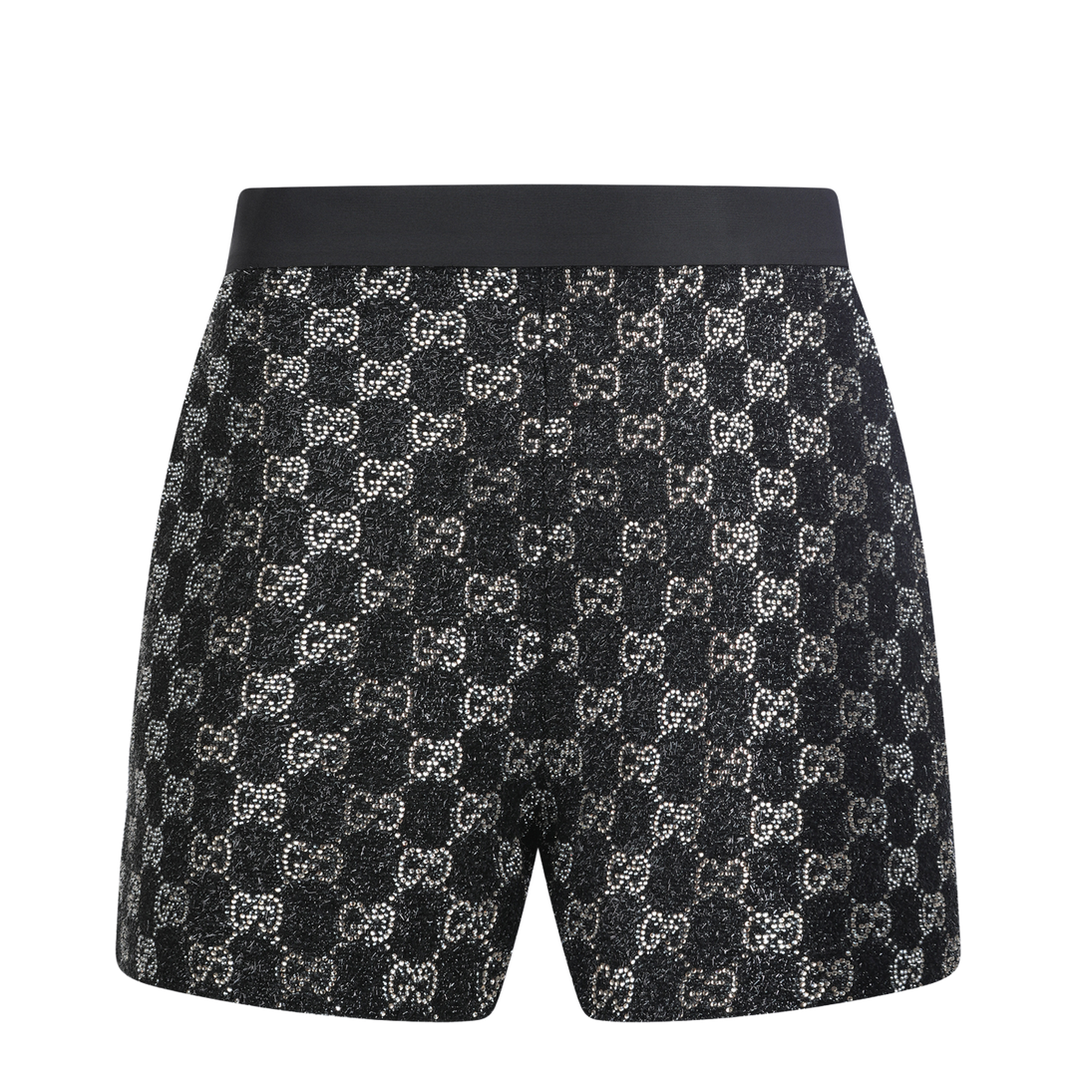 Embroidered Wool Tweed Lamé Shorts - Image 2