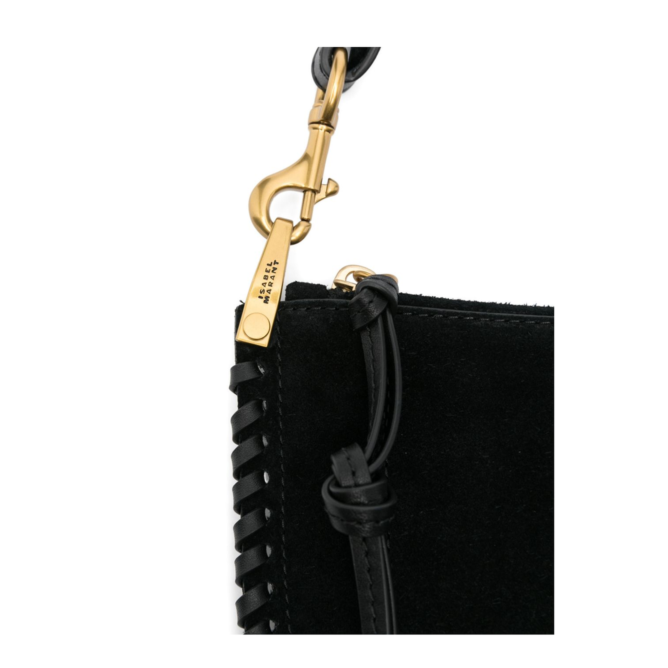 Oskan Braided Suede Calfskin Zipped Bag - Black - Image 2