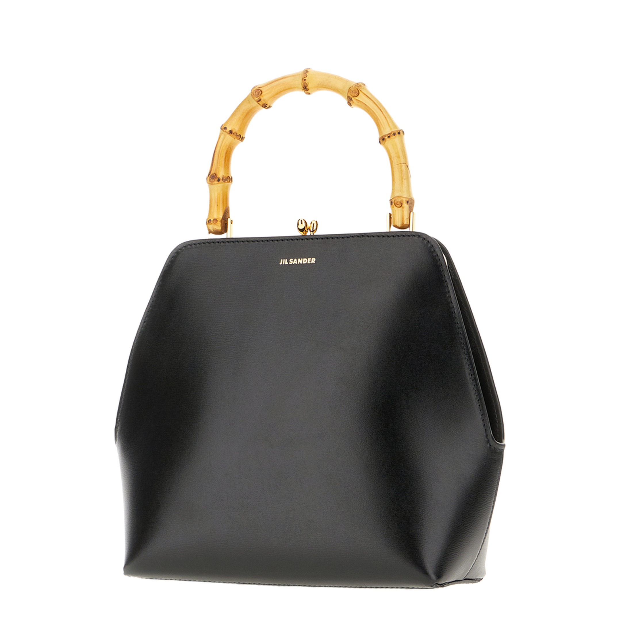 Black Leather Goji Handbag - Image 2